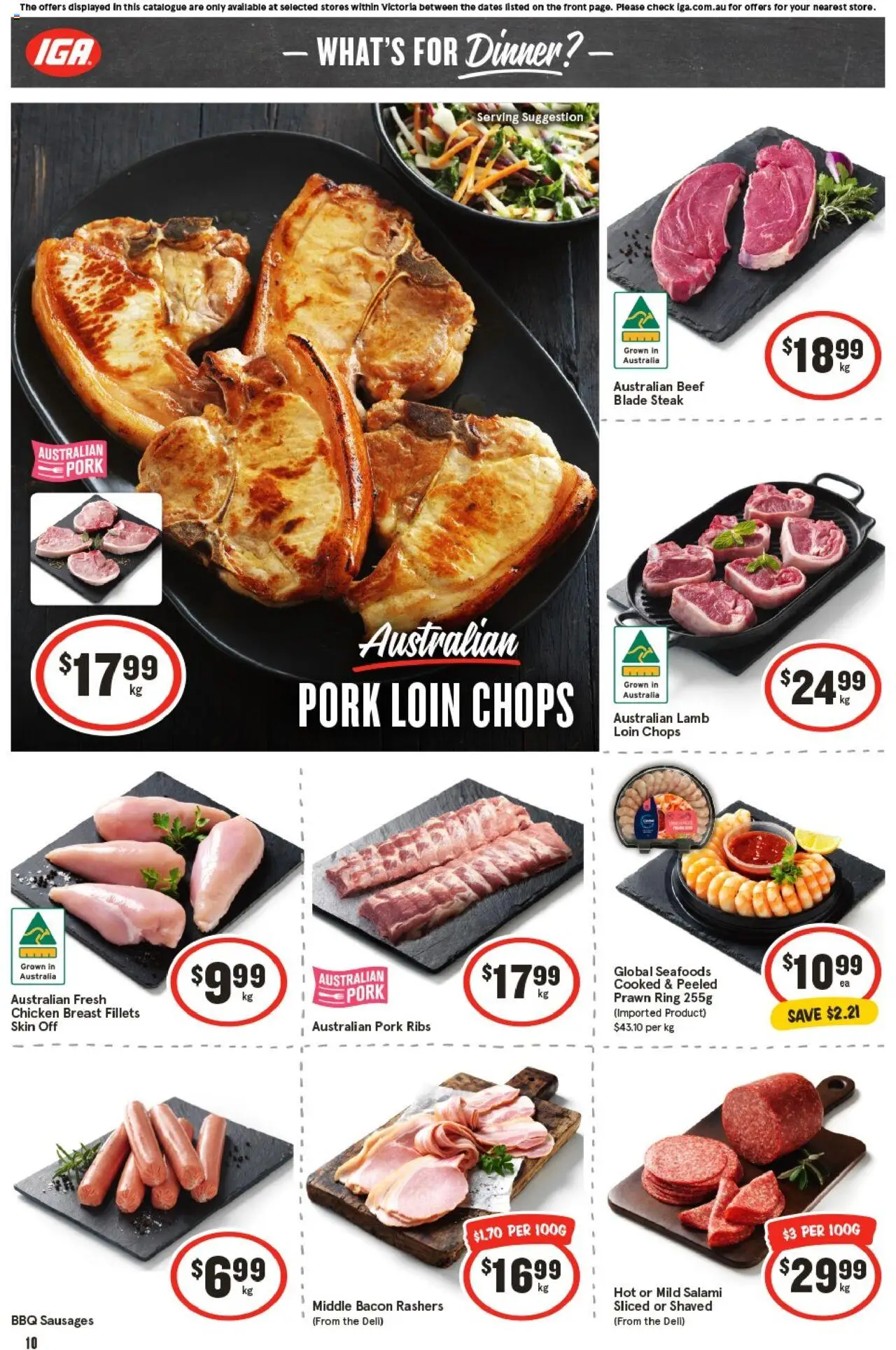 IGA catalogue - valid from 24.09.2025 | Page: 13 | Products: Bacon, Lamb, Beef, Steak