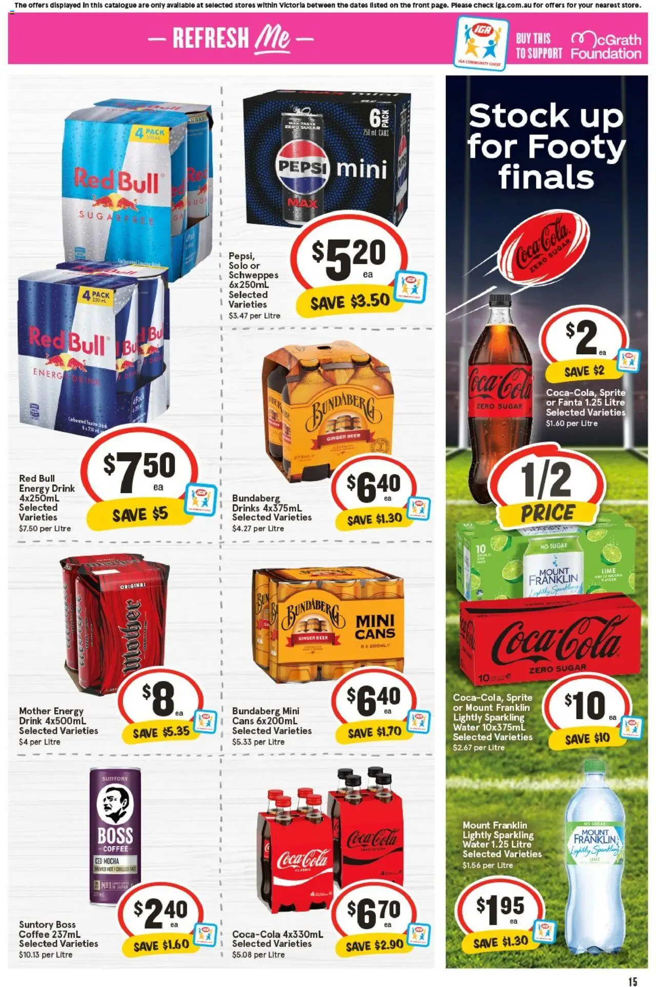 IGA catalogue - valid from 24.09.2025 | Page: 18 | Products: Ginger, Coca Cola, Pepsi, Sugar