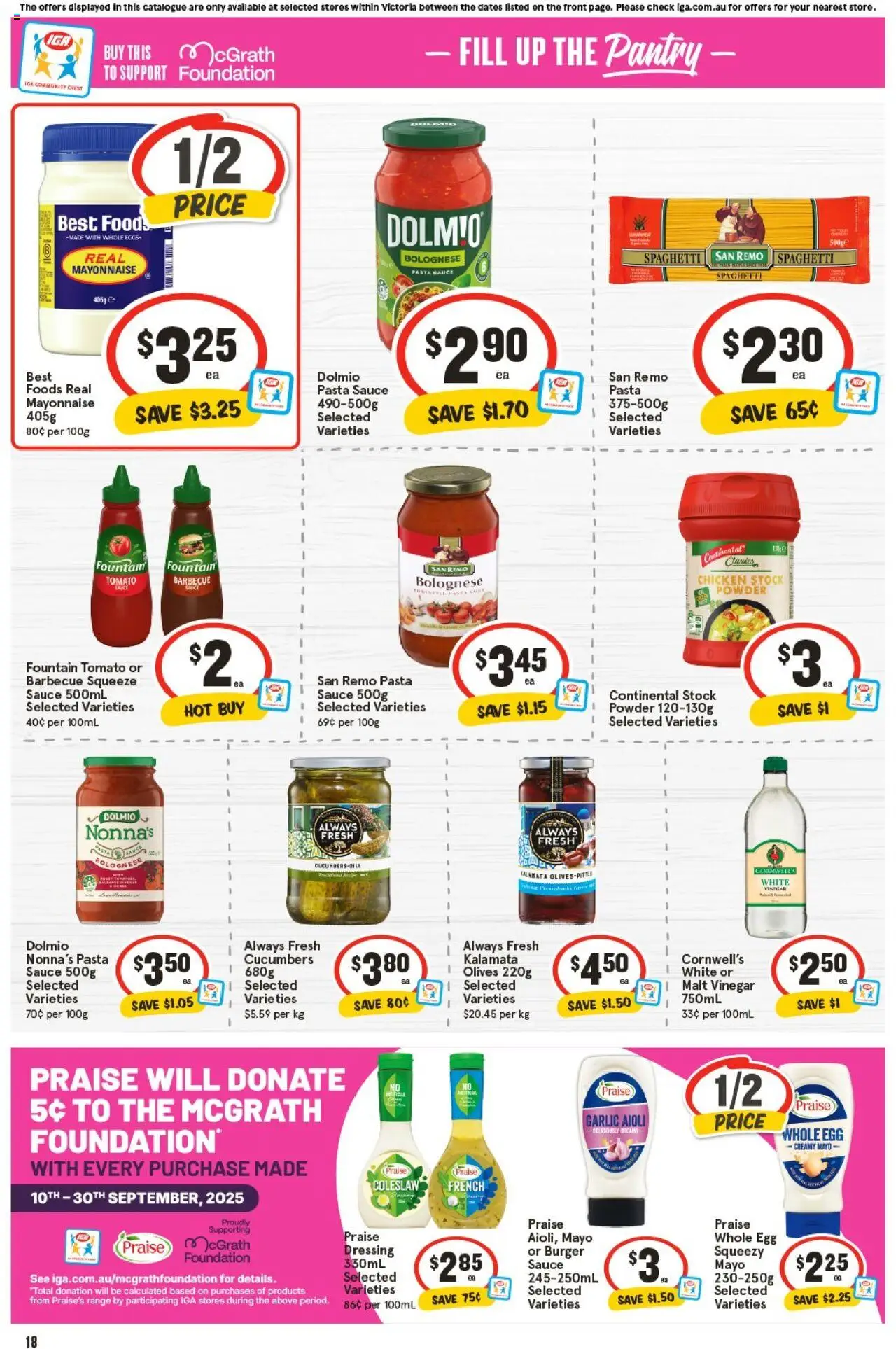 IGA catalogue - valid from 24.09.2025 | Page: 21 | Products: Chicken, Cucumbers, Fountain, Foundation