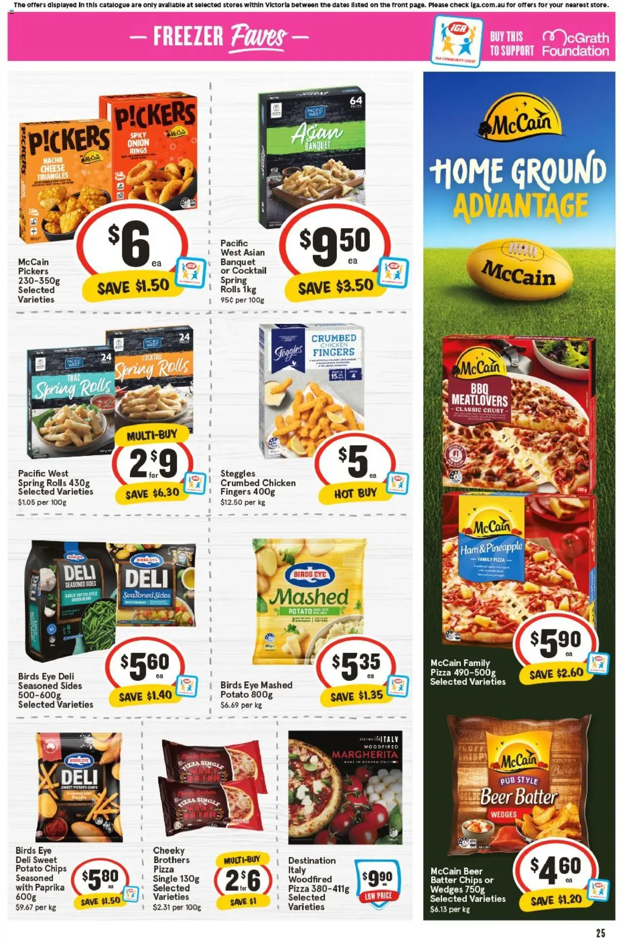 IGA catalogue - valid from 24.09.2025 | Page: 28 | Products: Butter, Pizza, Chicken, Chips