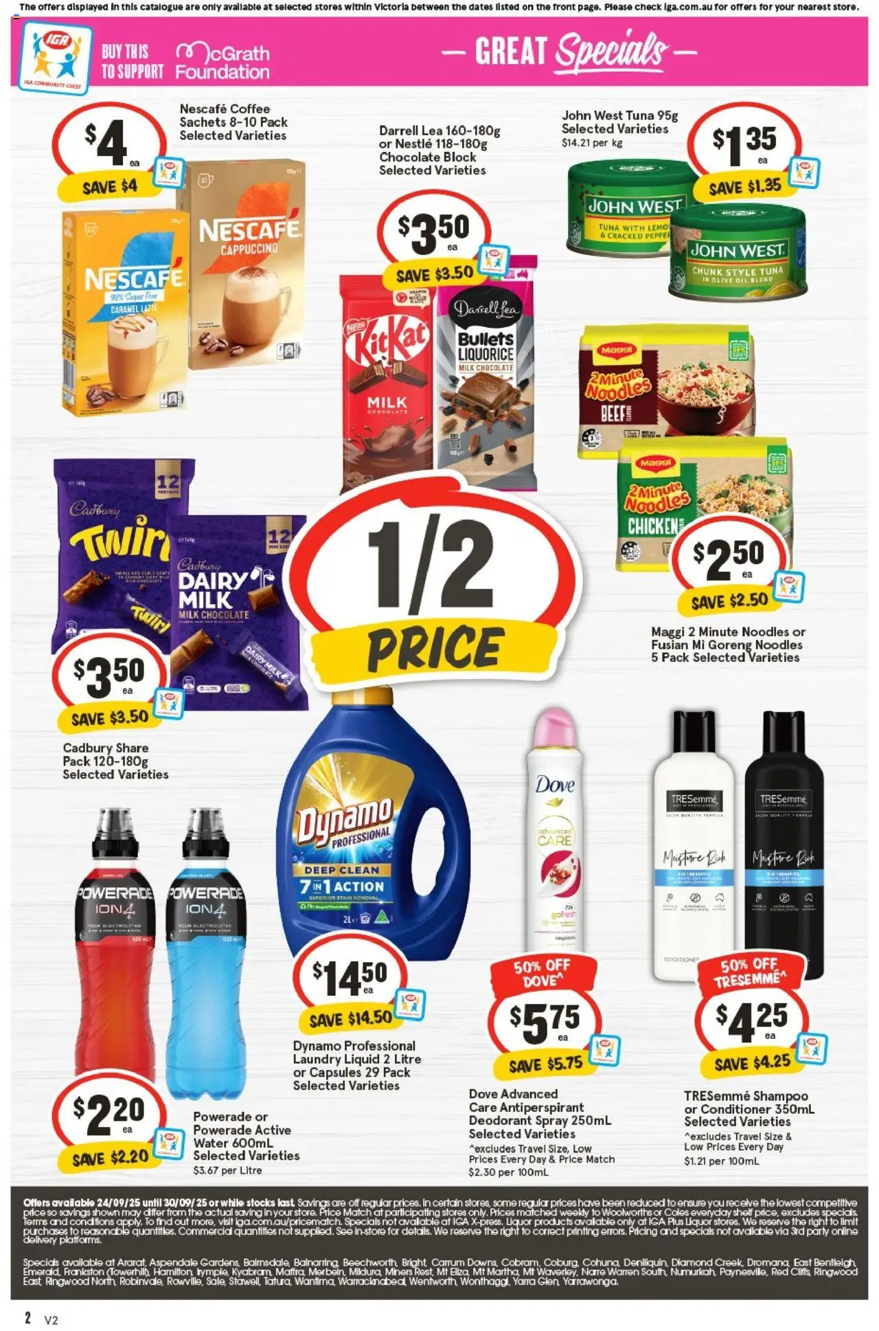 IGA catalogue - valid from 24.09.2025 | Page: 35 | Products: Diamond, Chicken, Noodles, Pepper