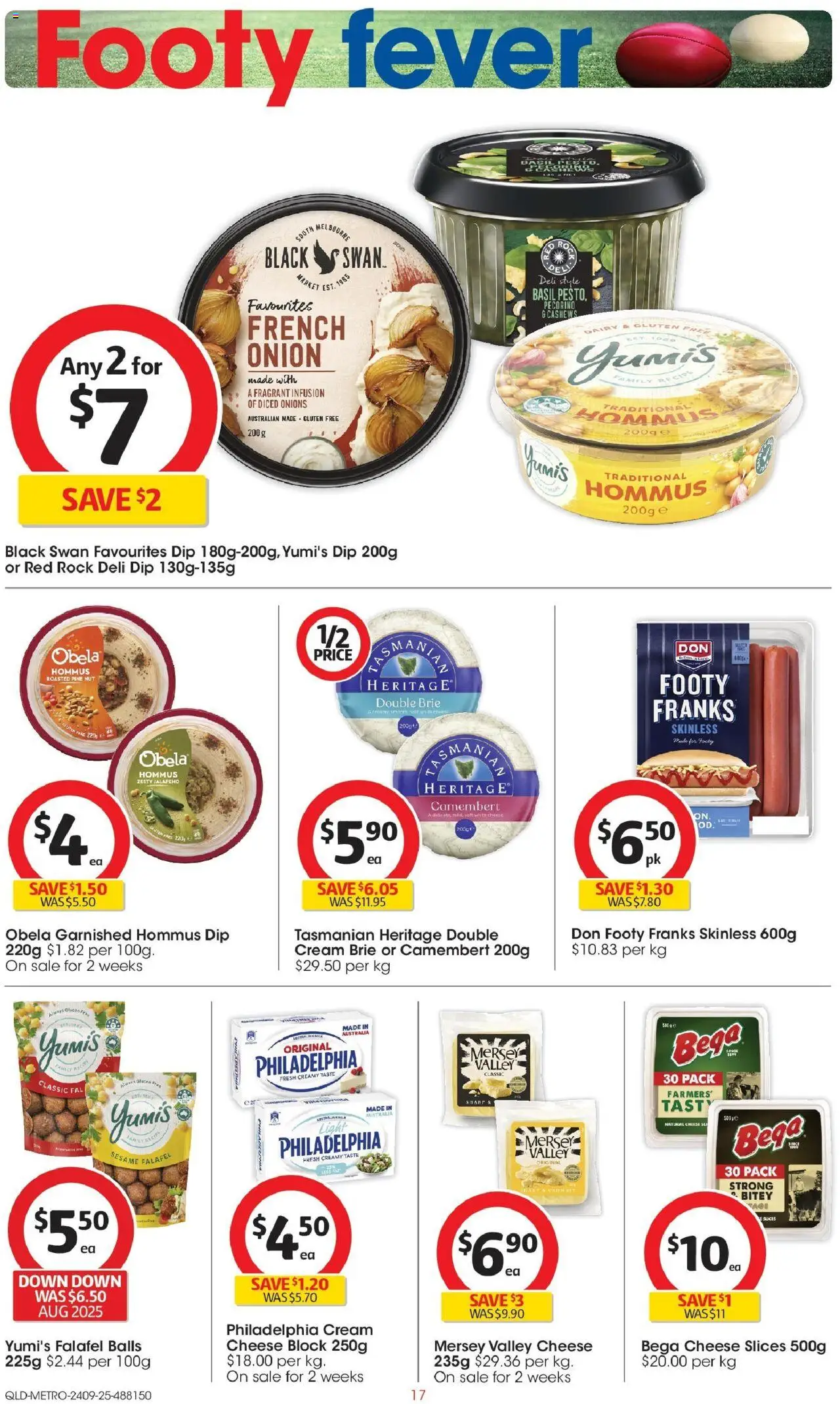 Coles catalogue - valid from 24.09.2025 | Page: 17 | Products: Light, Dairy, Cheese, Onions