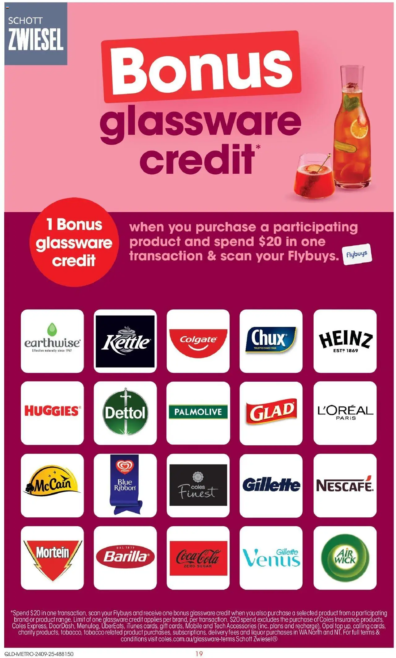 Coles catalogue - valid from 24.09.2025 | Page: 19 | Products: Glassware, Sugar, Accessories, Kettle