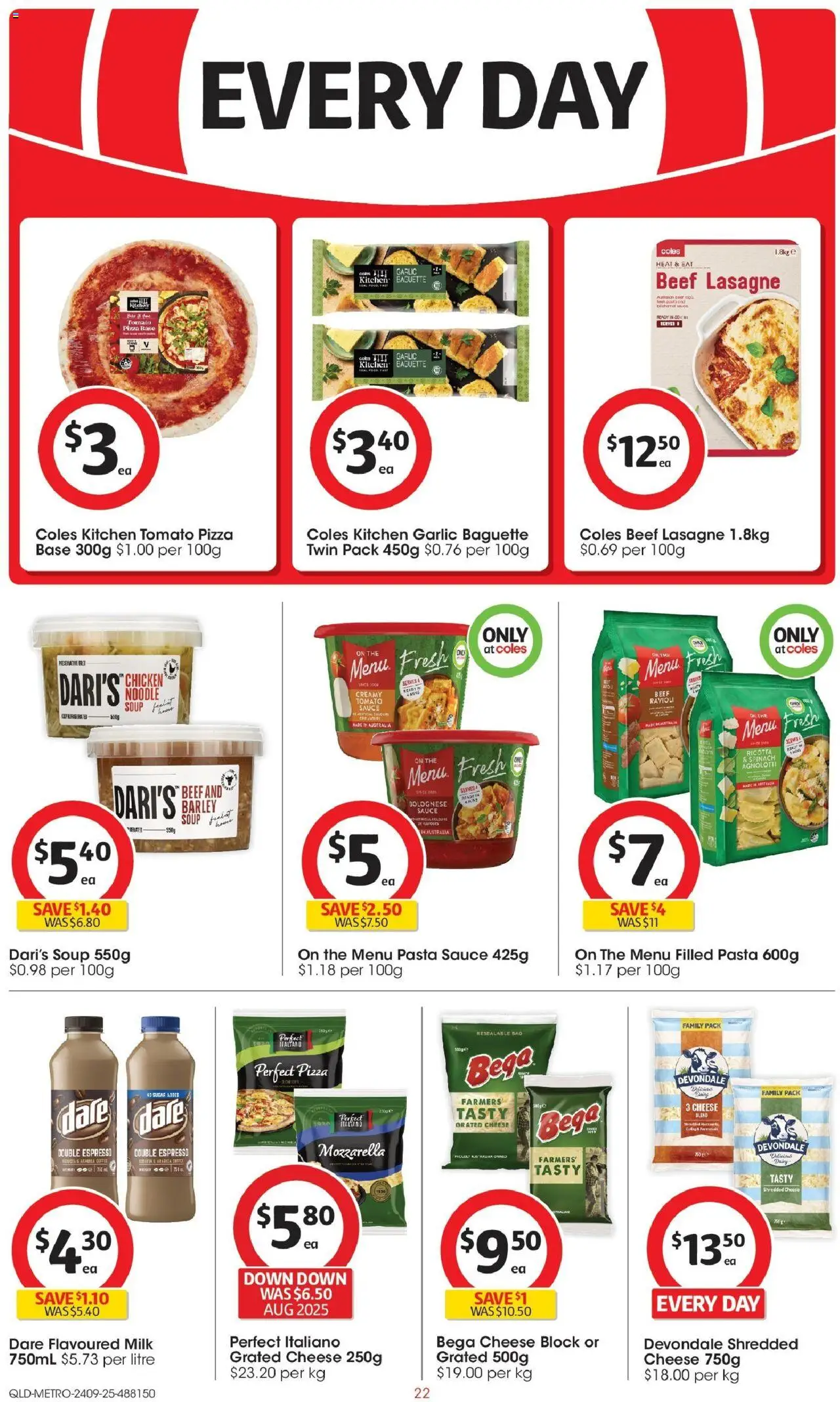 Coles catalogue - valid from 24.09.2025 | Page: 22 | Products: Chicken, Soup, Garlic, Bag