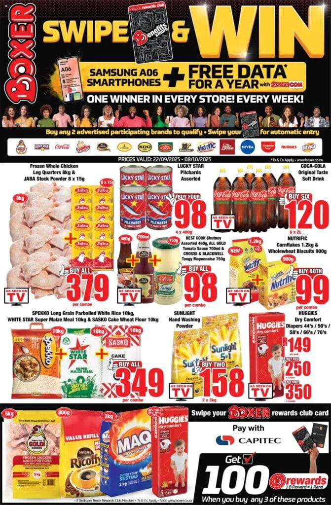 Boxer special for this week Monday 22 September Eastern Cape Selected Stores – Specials
