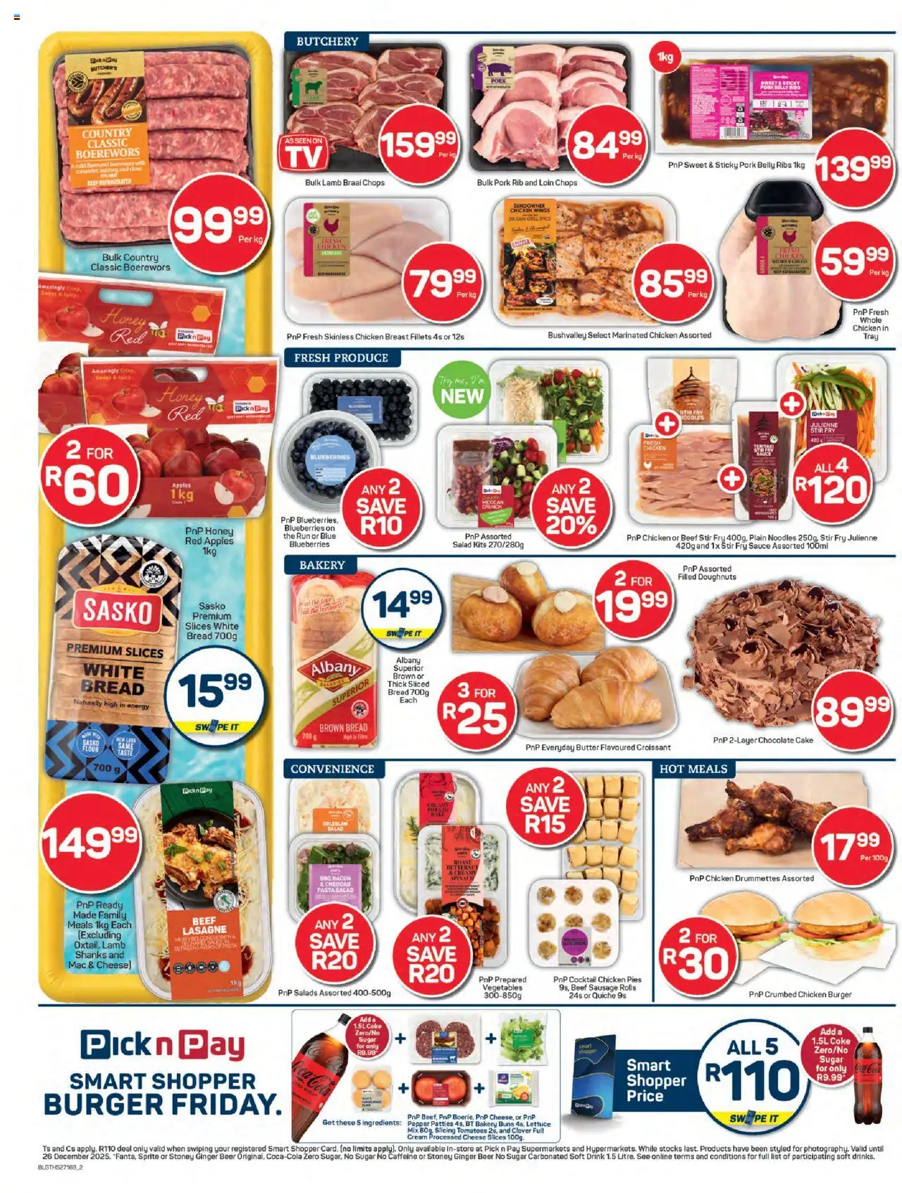 New Pick n Pay catalogue – valid from 22.09.2025 | Page: 2 | Products: Chocolate, Apples, Sprite, Sugar