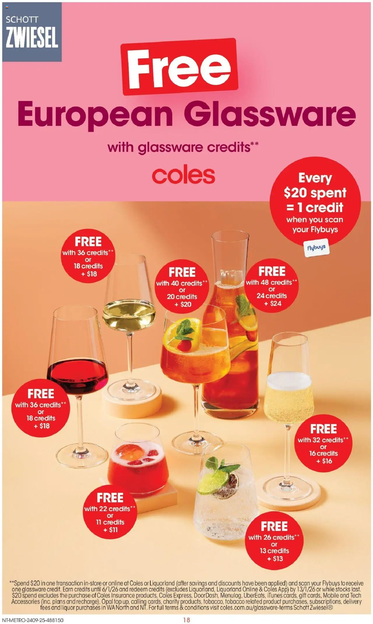 Coles catalogue - valid from 24.09.2025 | Page: 18 | Products: Glassware, Opal, Accessories, Mobile