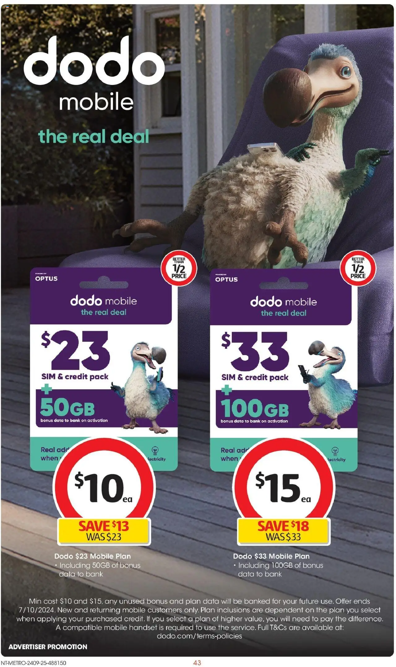 Coles catalogue - valid from 24.09.2025 | Page: 43 | Products: Mobile