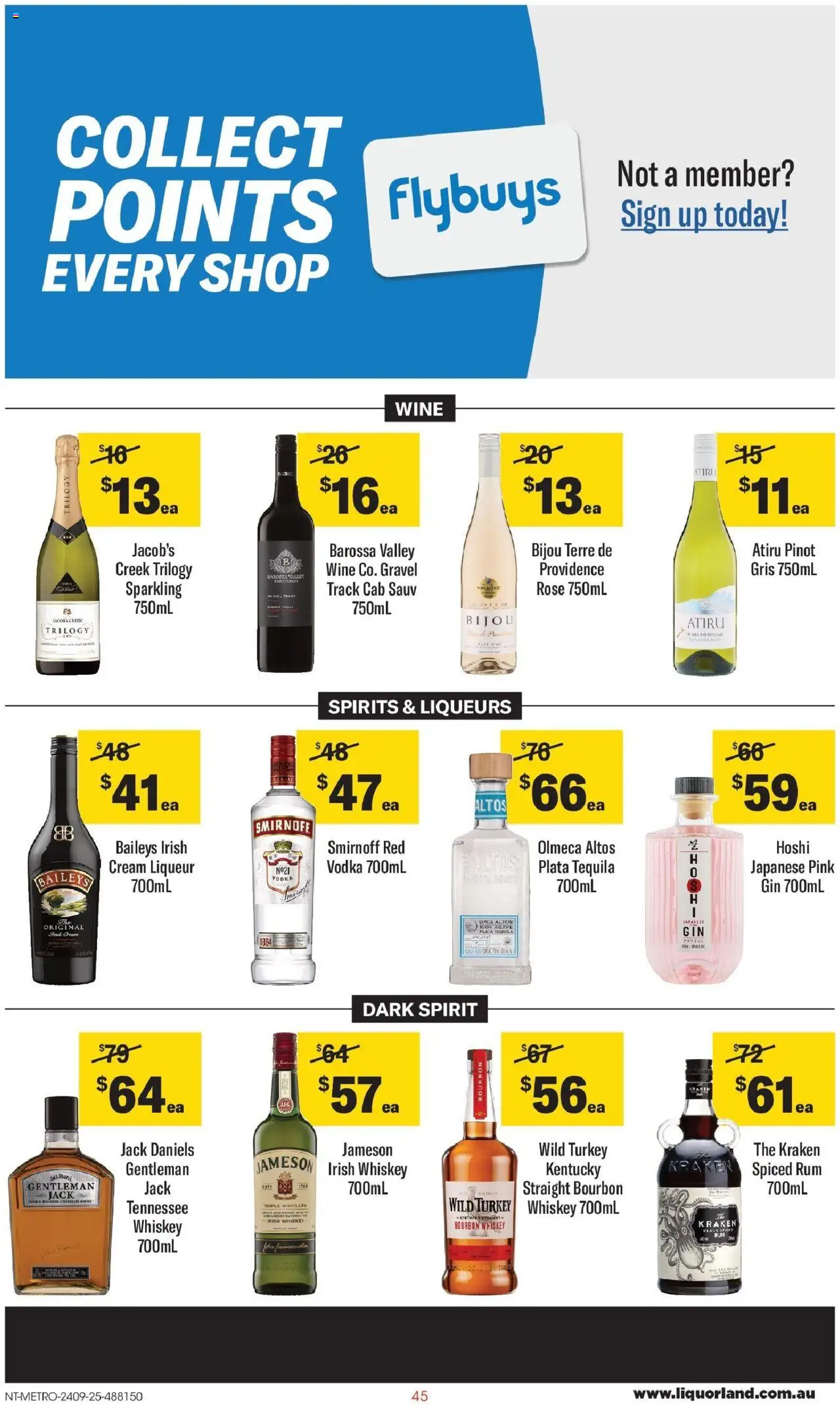 Coles catalogue - valid from 24.09.2025 | Page: 45 | Products: Wine, Gin, Cream, Spices