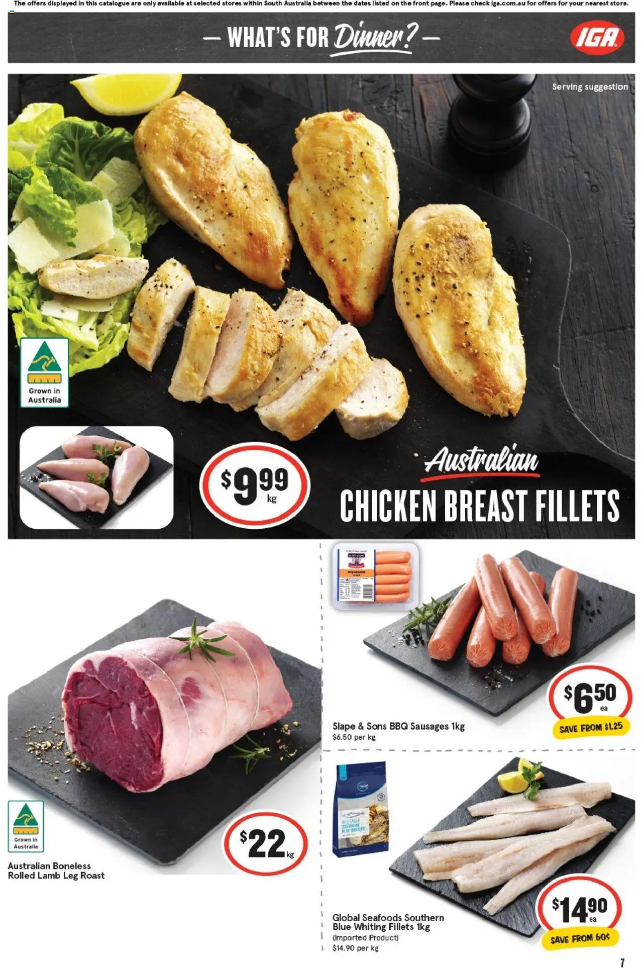 IGA catalogue - valid from 24.09.2025 | Page: 7 | Products: Chicken, Lamb