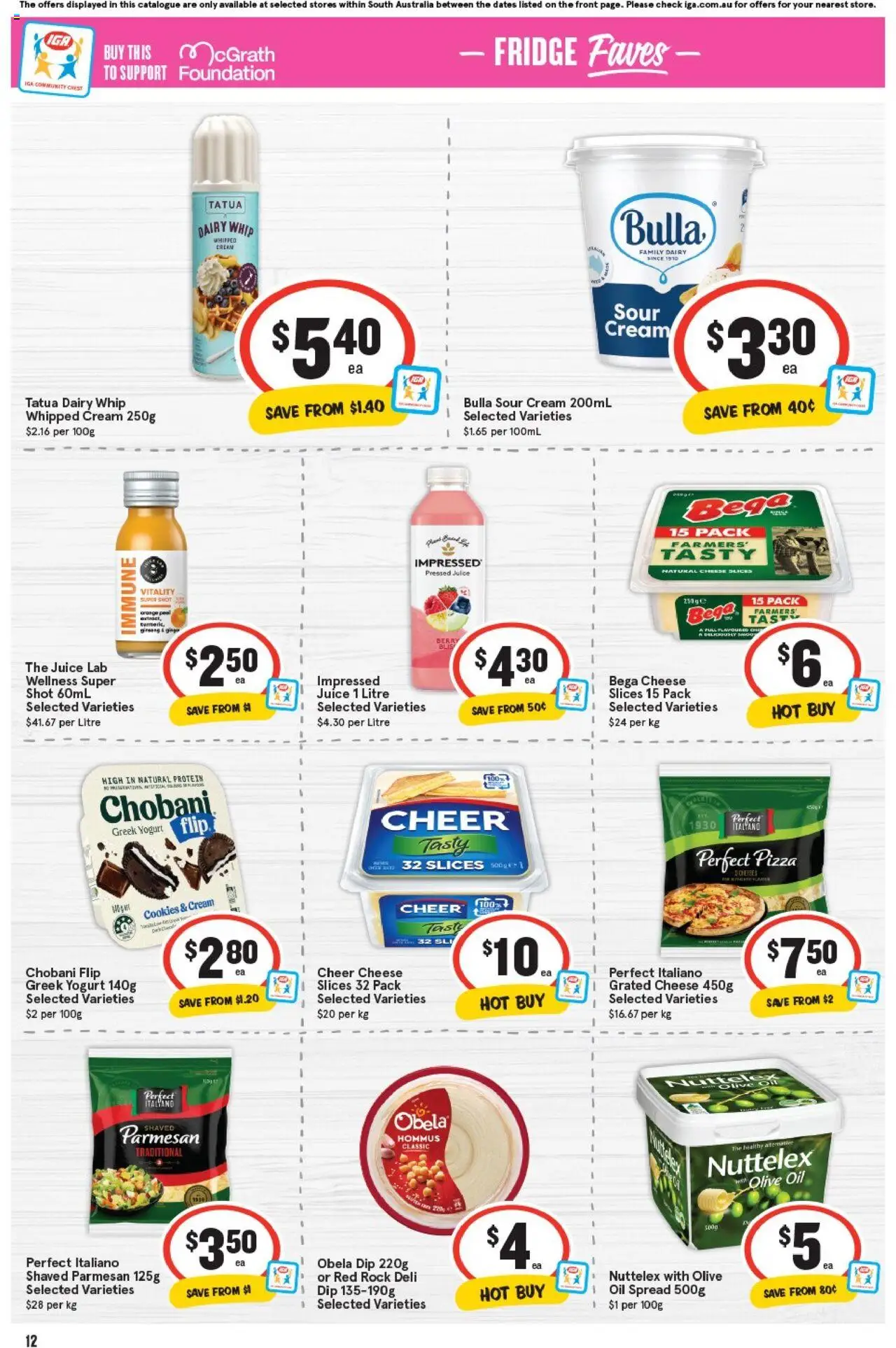 IGA catalogue - valid from 24.09.2025 | Page: 12 | Products: Plant, Olive oil, Cream, Fridge