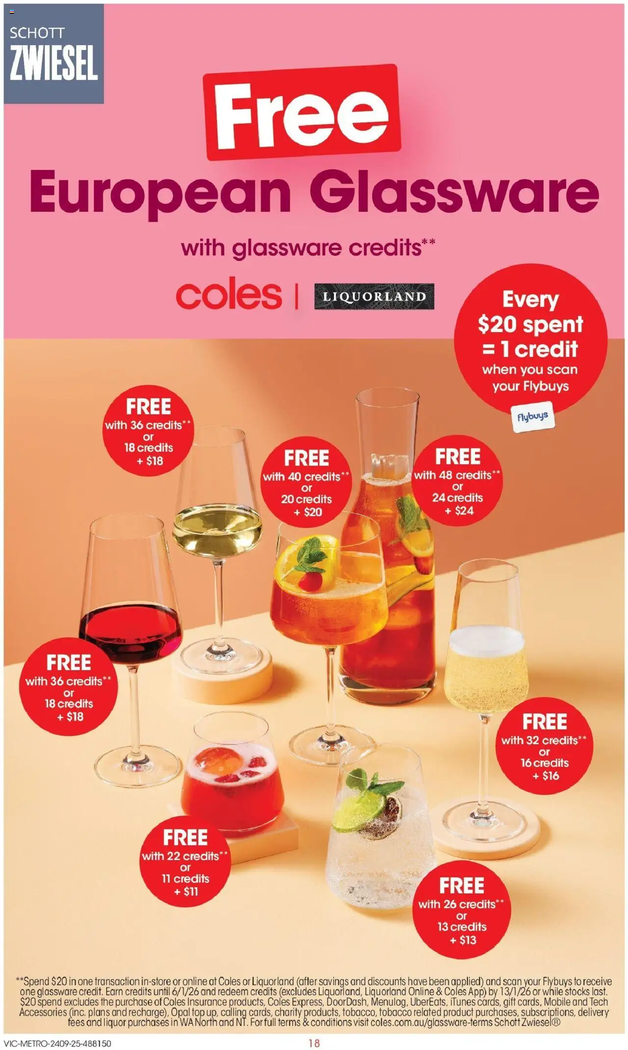 Coles catalogue - valid from 24.09.2025 | Page: 18 | Products: Glassware, Opal, Accessories, Mobile