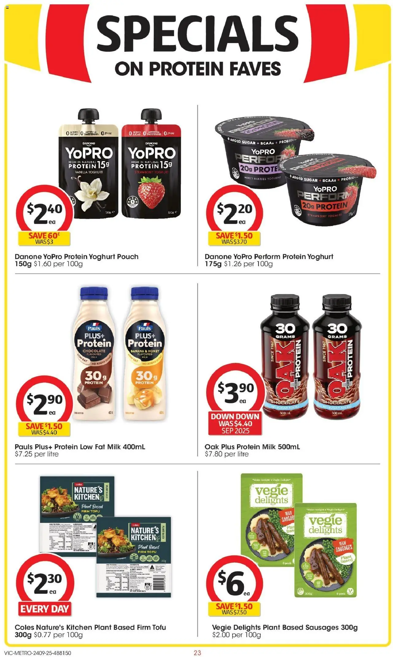 Coles catalogue - valid from 24.09.2025 | Page: 23 | Products: Plant, Milk, Chocolate, Honey