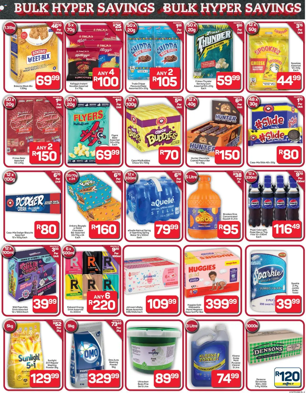 New Pick n Pay catalogue – valid from 22.09.2025 | Page: 3 | Products: Silla apilable, Snacks, Water, Roller towel
