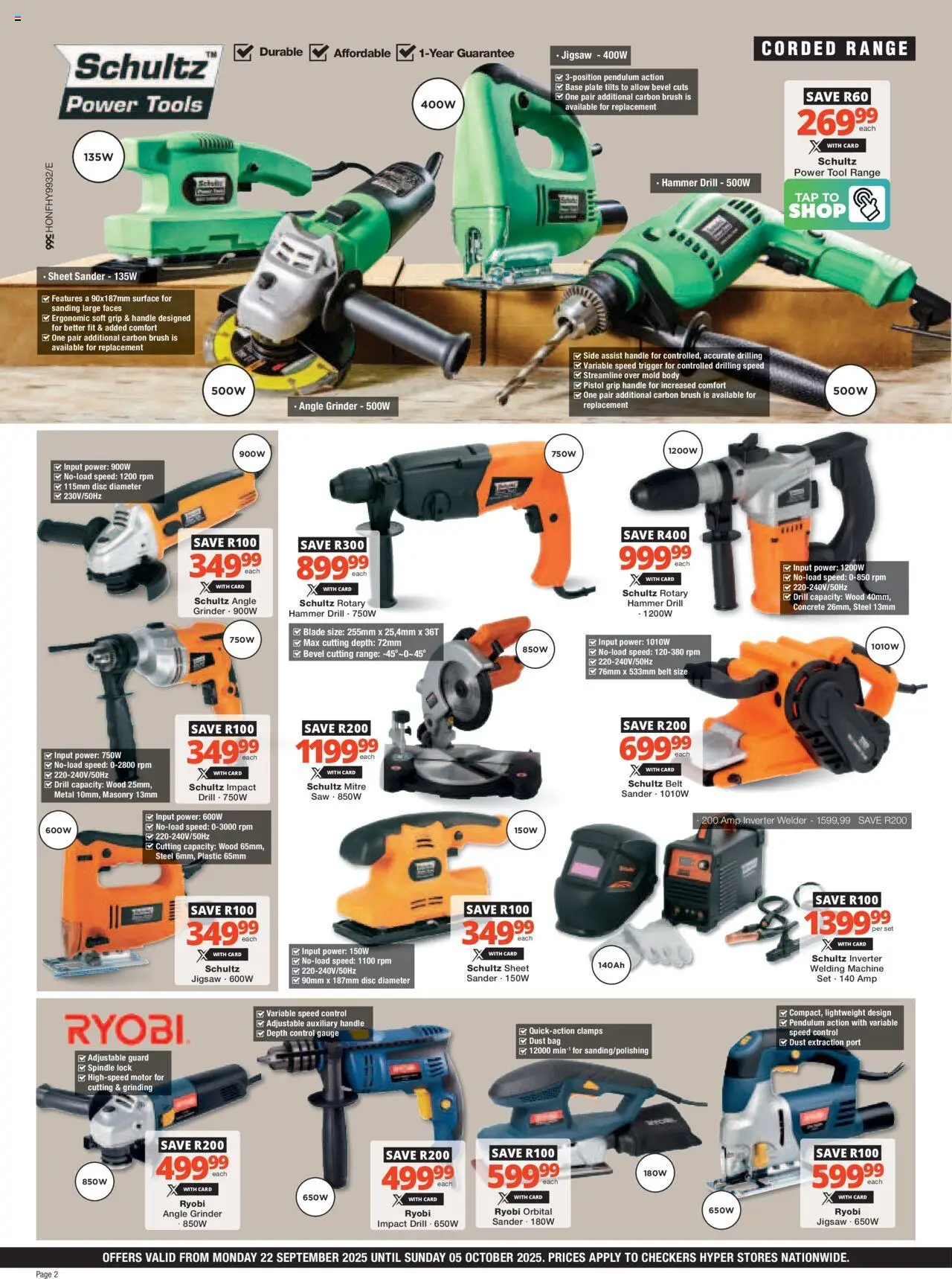 New Checkers catalogue – valid from 22.09.2025 | Page: 2 | Products: Belt, Plate, Lock, Brush