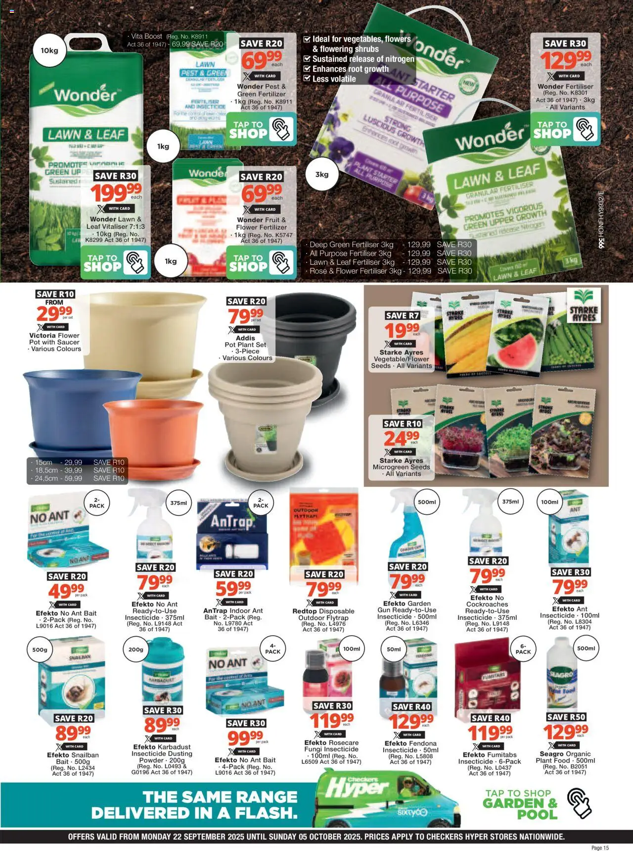 New Checkers catalogue – valid from 22.09.2025 | Page: 15 | Products: Tap, Fruit