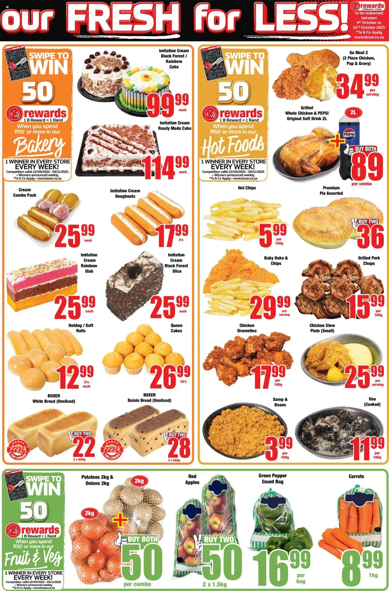 New Boxer catalogue – valid from 22.09.2025 | Page: 3 | Products: Beans, Apples, Fruit, Pepper