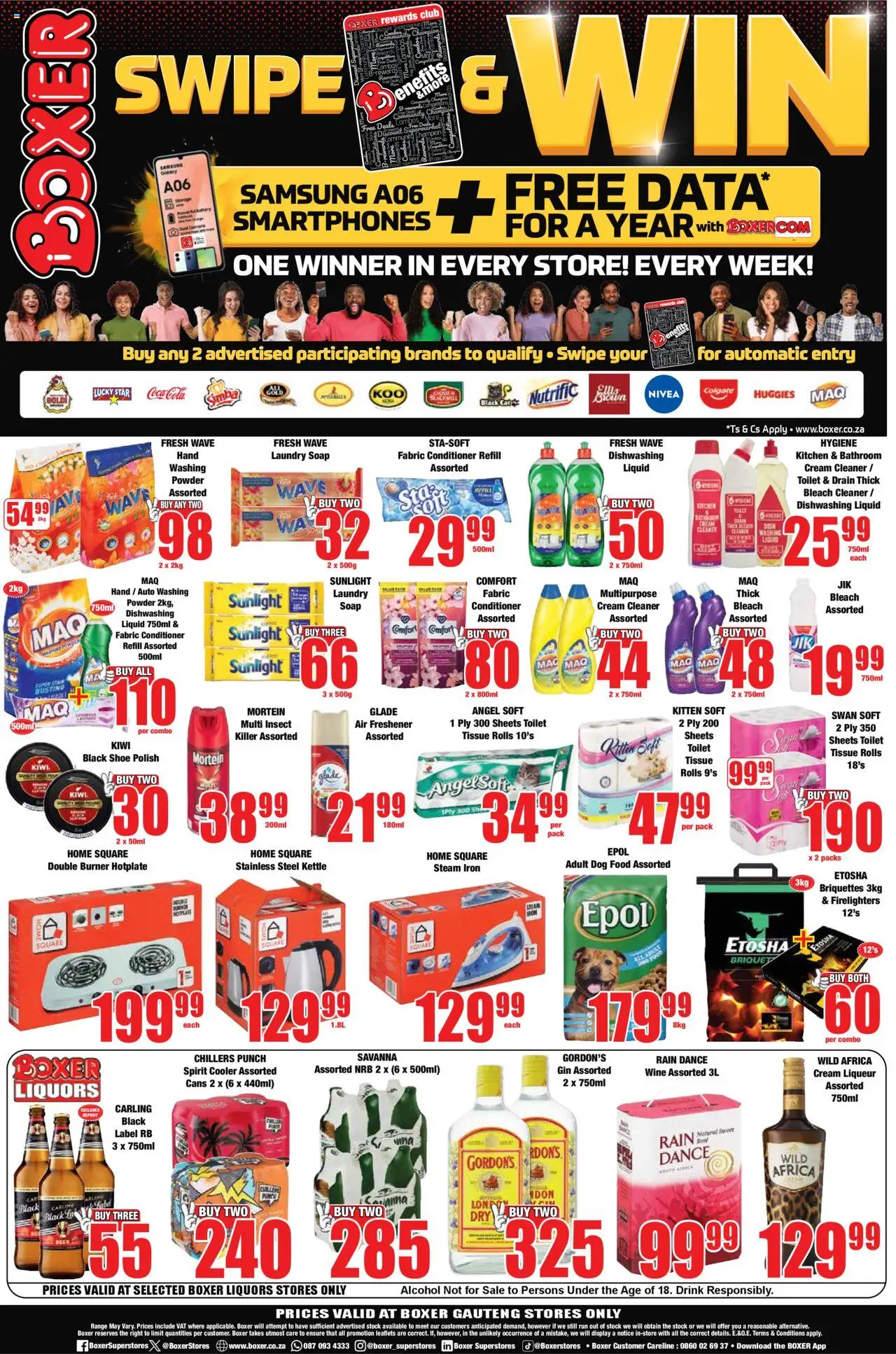 New Boxer catalogue – valid from 22.09.2025 | Page: 12 | Products: Bleach, Kiwi, Cream, Soap