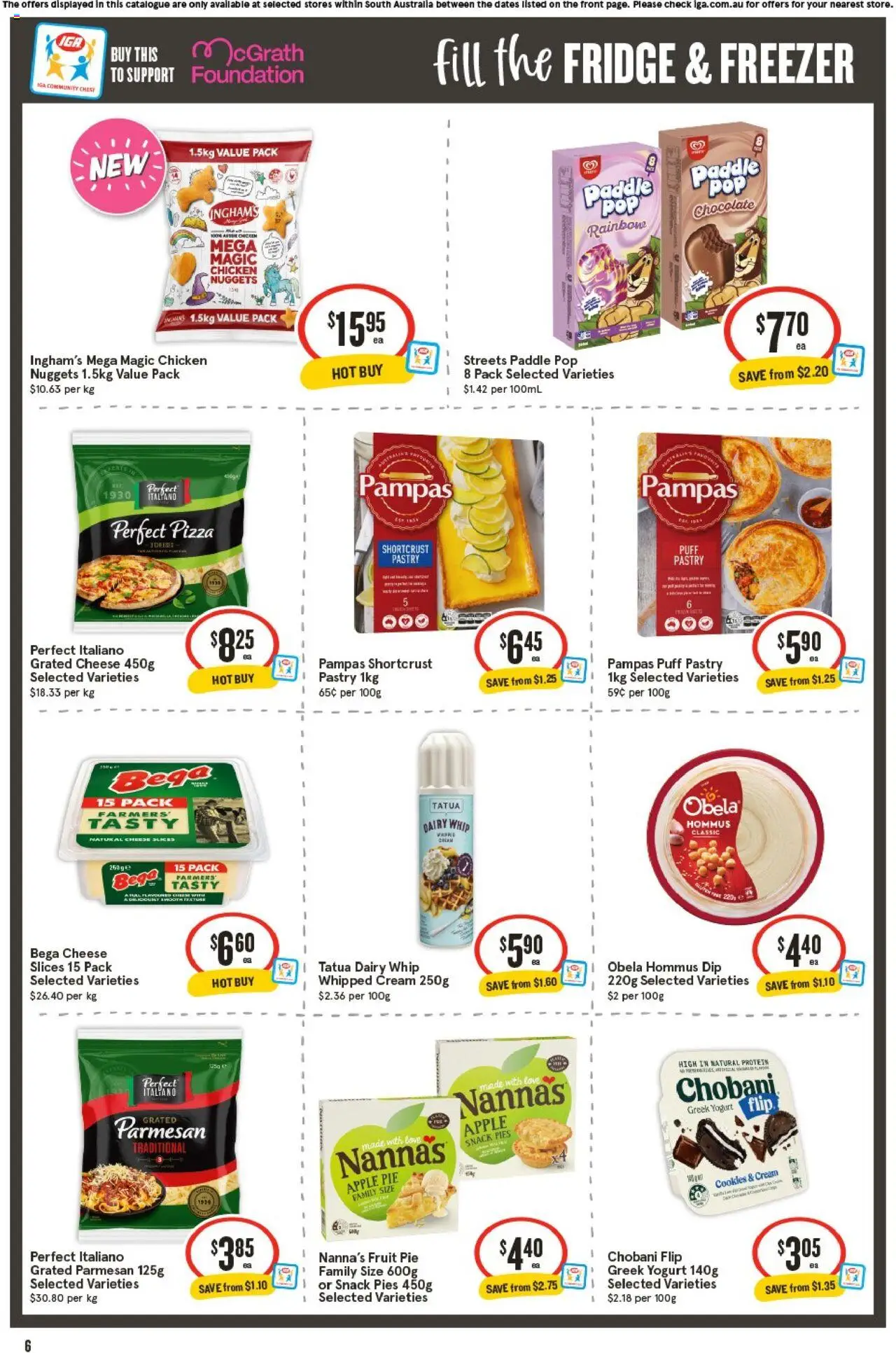 IGA catalogue - valid from 24.09.2025 | Page: 6 | Products: Dairy, Cheese, Chocolate, Foundation