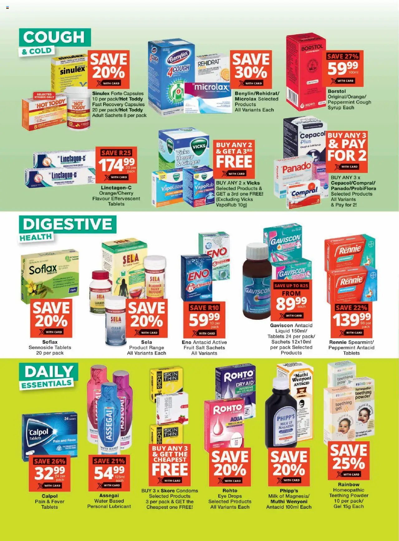 New Checkers catalogue – valid from 22.09.2025 | Page: 2 | Products: Milk, Powder, Water, Fruit