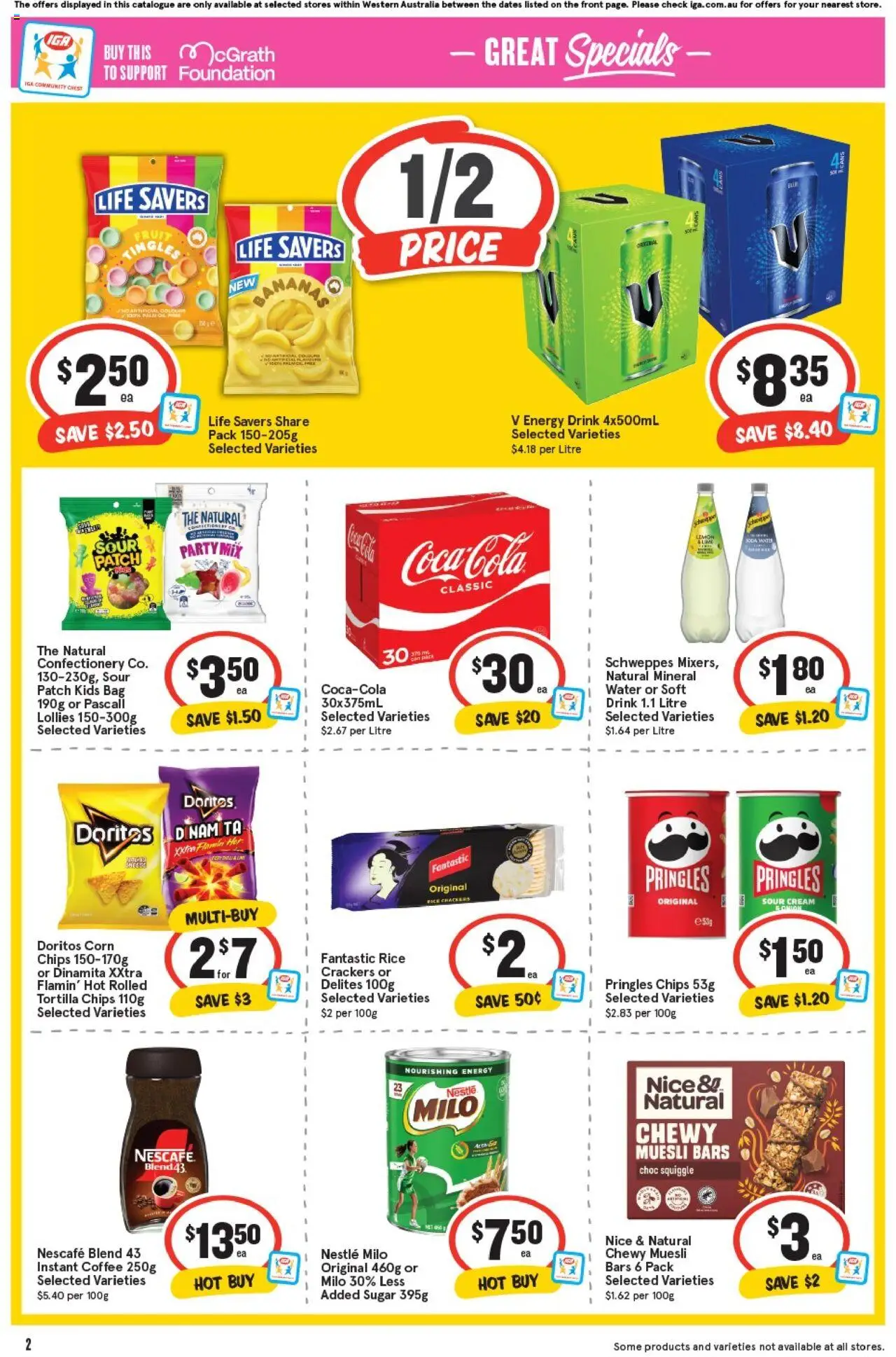 IGA catalogue - valid from 24.09.2025 | Page: 5 | Products: Bananas, Cream, Sugar, Nescafe