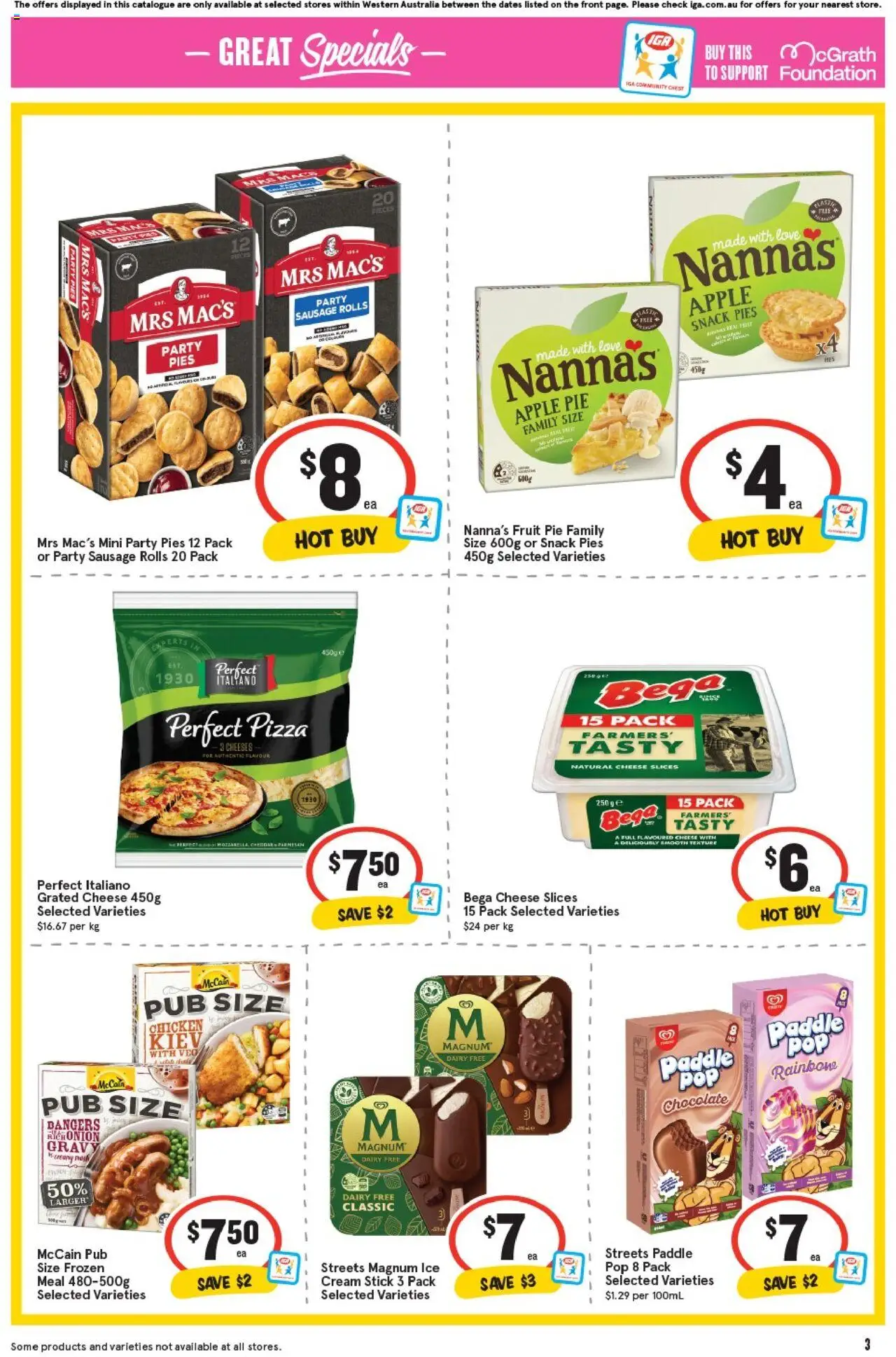 IGA catalogue - valid from 24.09.2025 | Page: 6 | Products: Cheese, Chocolate, Pizza, Foundation