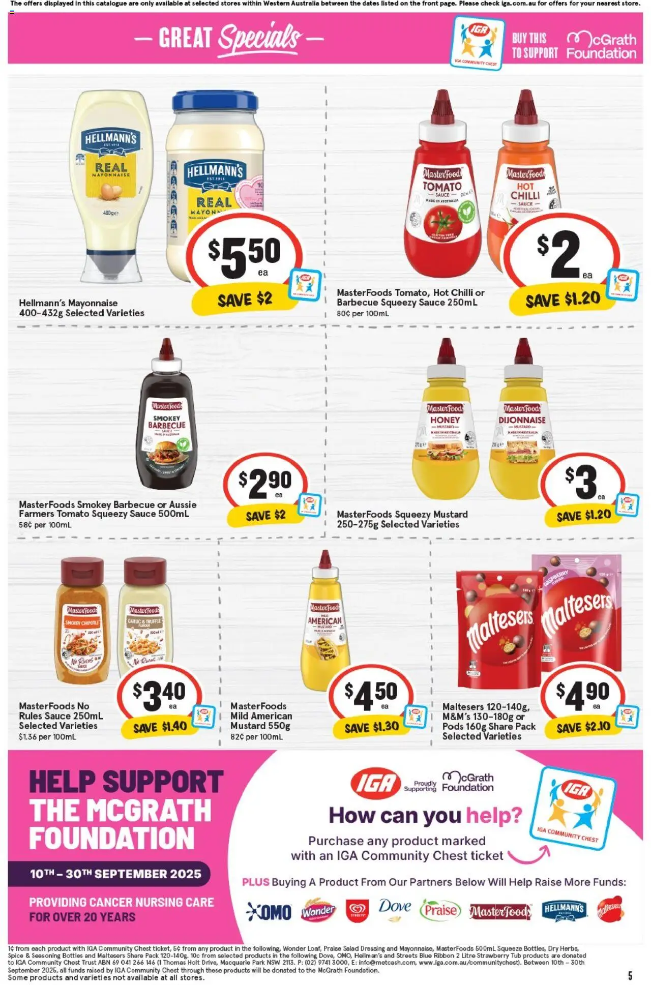 IGA catalogue - valid from 24.09.2025 | Page: 8 | Products: Salad, Sauce, Garlic, Raspberry
