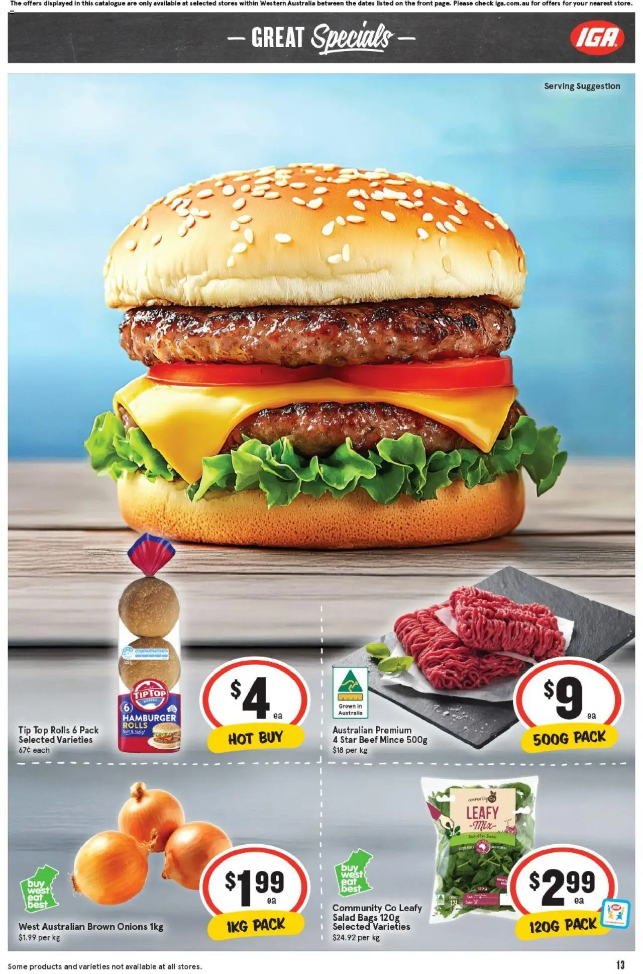 IGA catalogue - valid from 24.09.2025 | Page: 16 | Products: Beef, Salad, Onions