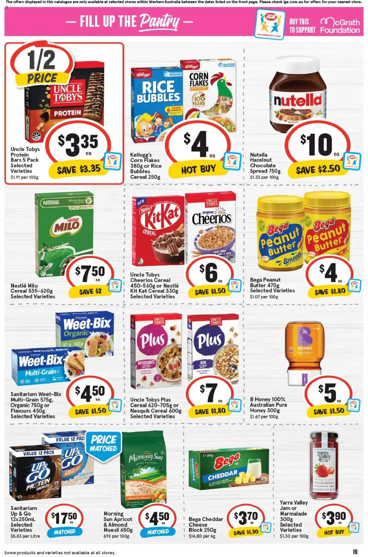 IGA catalogue - valid from 24.09.2025 | Page: 22 | Products: Rice, Nutella, Cereal, Foundation