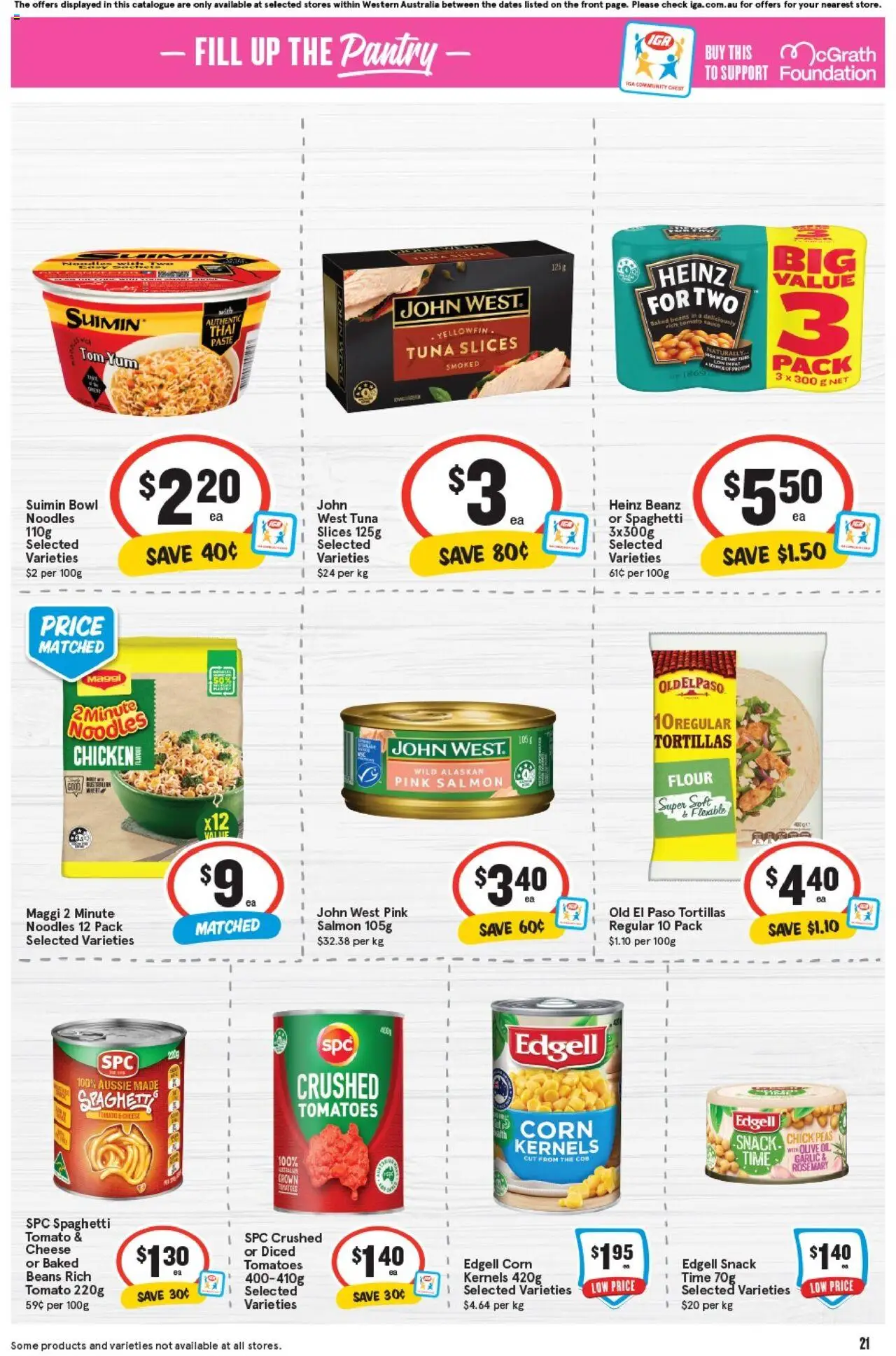 IGA catalogue - valid from 24.09.2025 | Page: 24 | Products: Chicken, Tomatoes, Salmon, Tuna