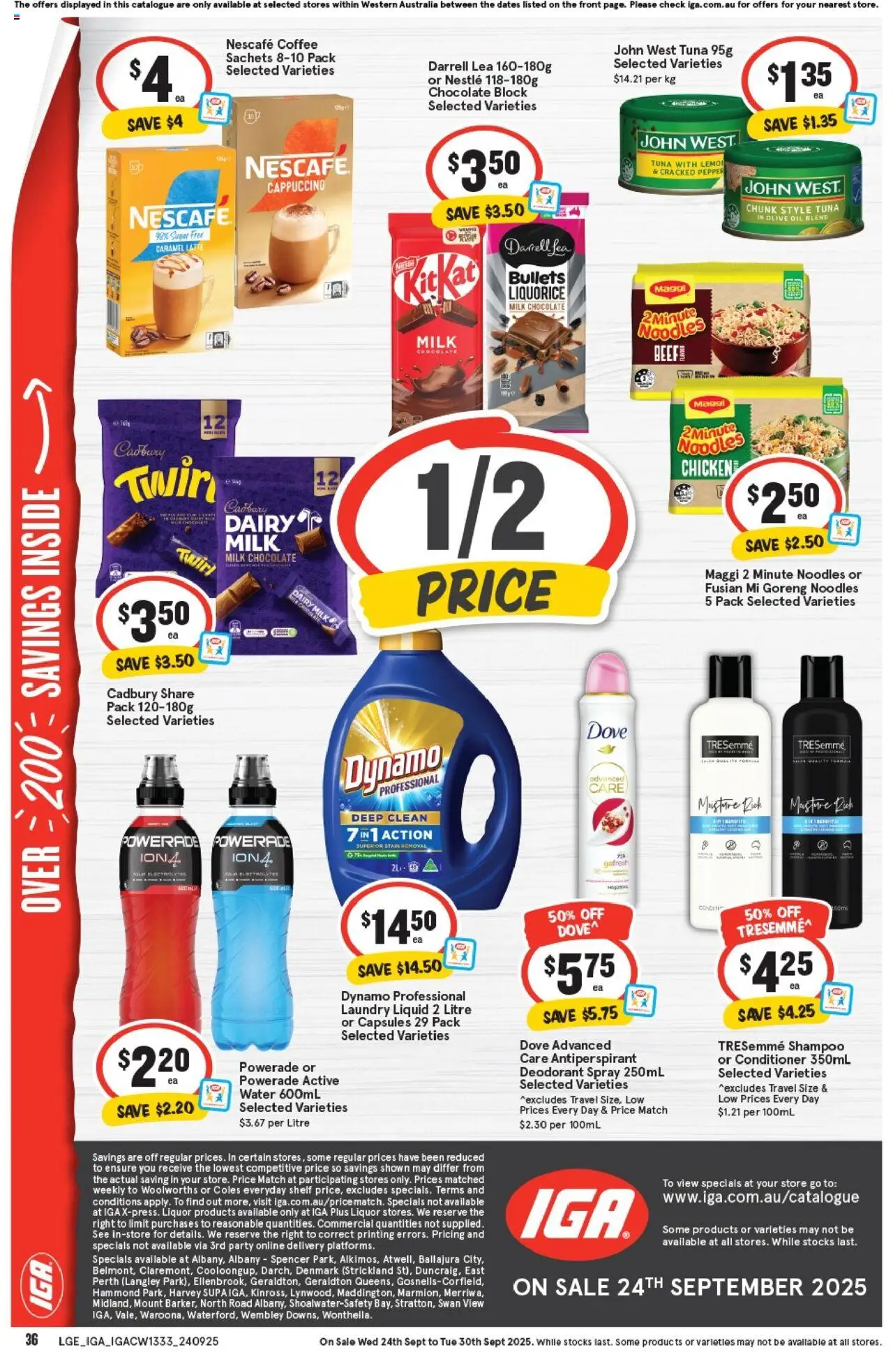 IGA catalogue - valid from 24.09.2025 | Page: 37 | Products: Conditioner, Beef, Antiperspirant, Olive oil