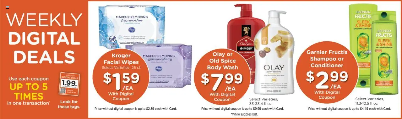 Kroger Weekly Ad - valid from 24.09.2025 | Page: 3 | Products: Fragrance, Shampoo, Conditioner, Body Wash