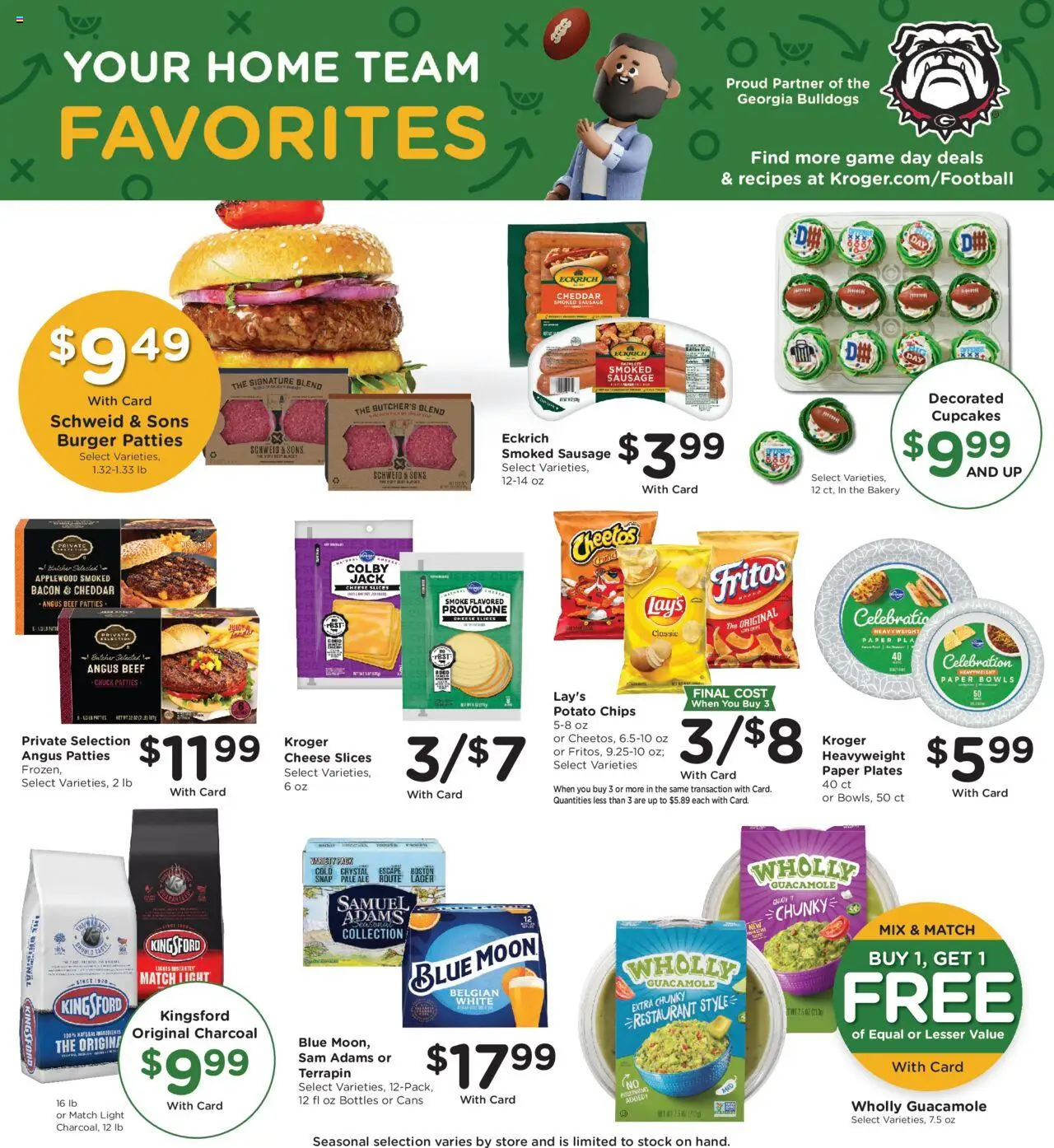 Kroger Weekly Ad - valid from 24.09.2025 | Page: 8 | Products: Cheese, Beef, Chips, Sausage