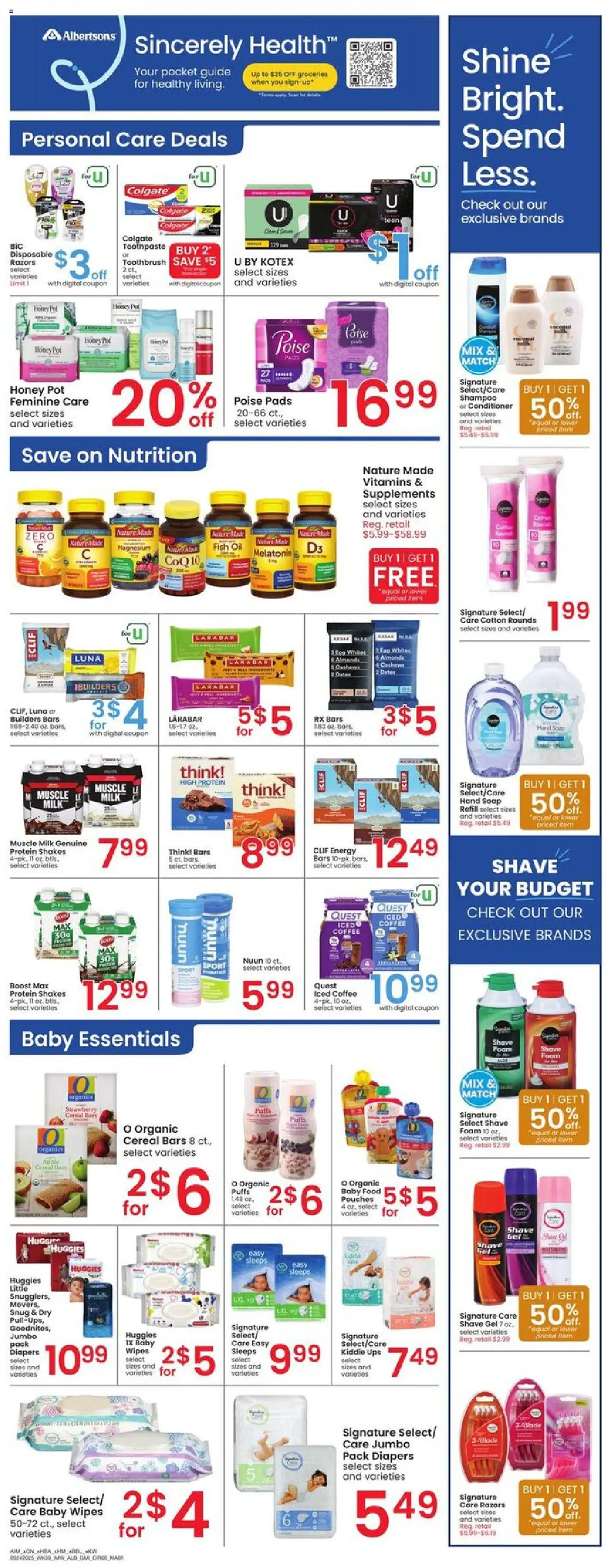 Albertsons Weekly Ad - valid from 24.09.2025 | Page: 6 | Products: Fish Oil, CoQ10, Coffee, UPS