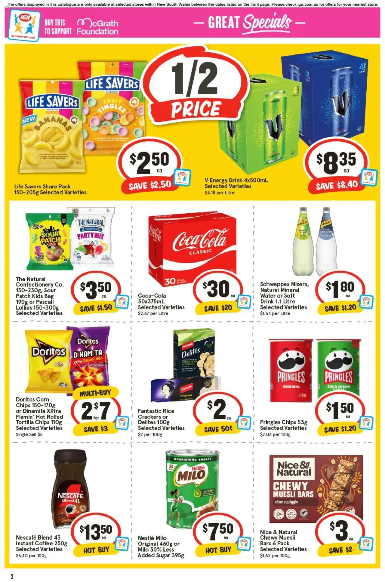 IGA catalogue - valid from 24.09.2025 | Page: 5 | Products: Crackers, Sour cream, Water, Sugar