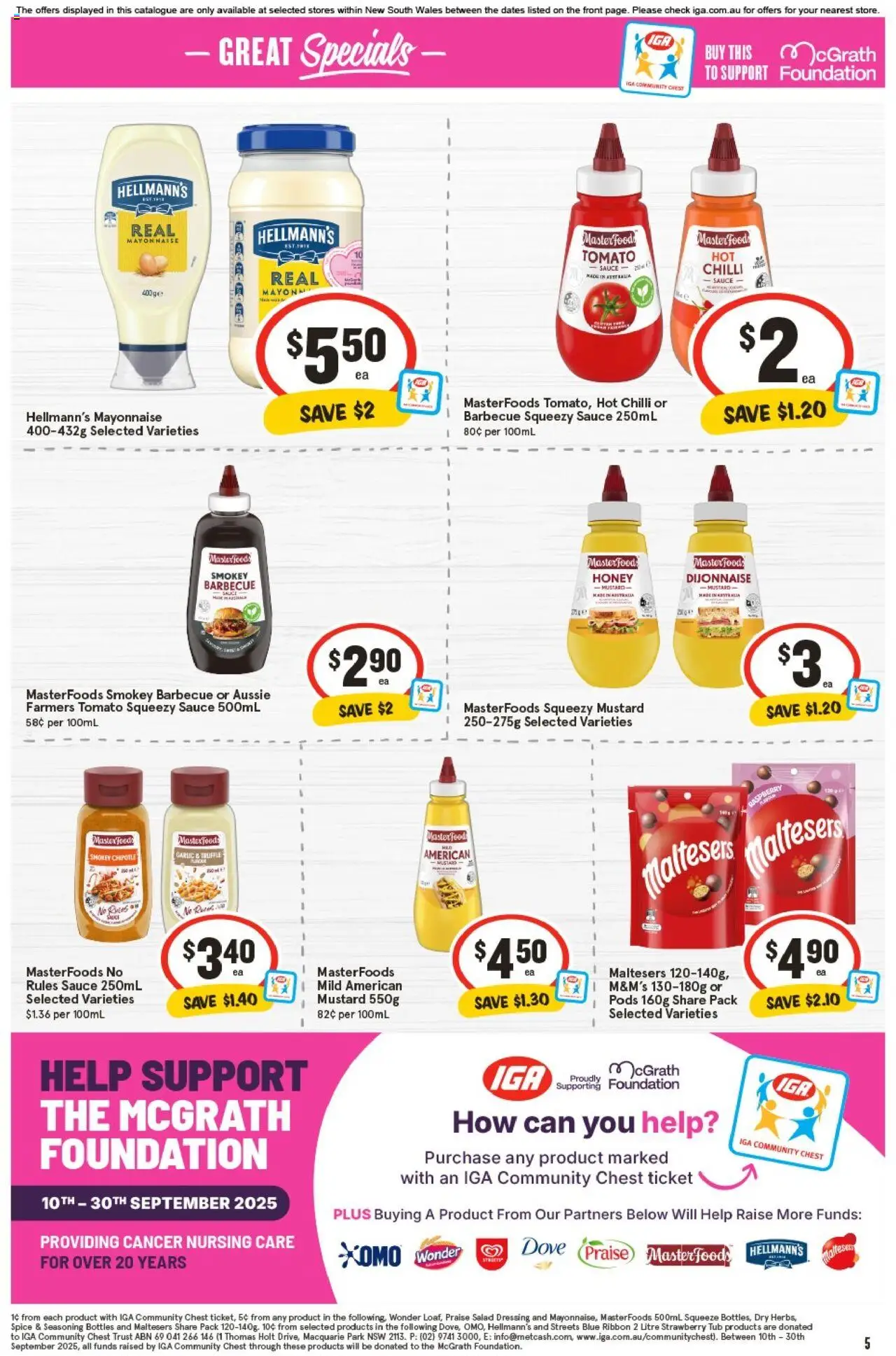 IGA catalogue - valid from 24.09.2025 | Page: 8 | Products: Honey, Mustard, Salad, Chilli