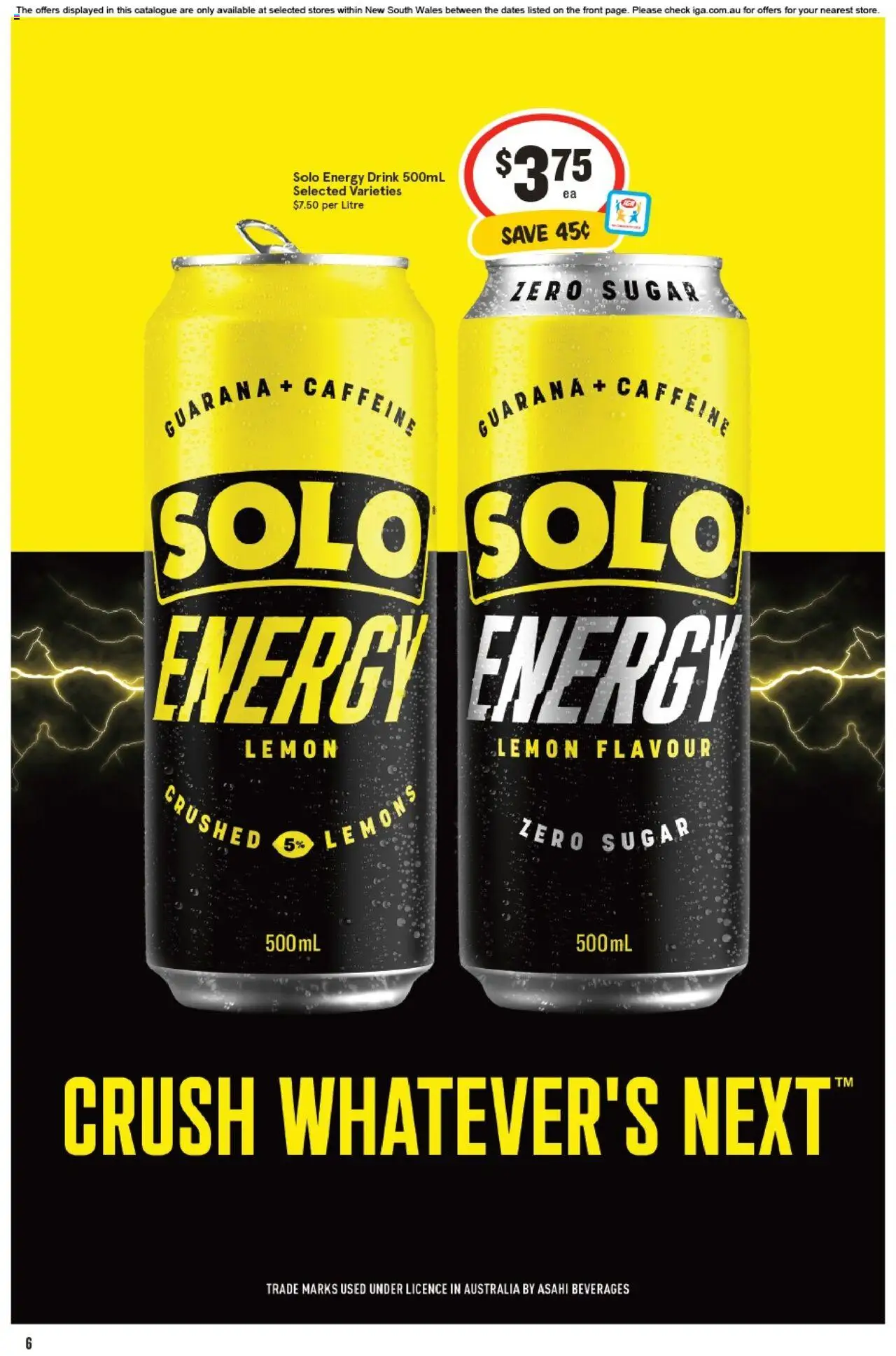 IGA catalogue - valid from 24.09.2025 | Page: 9 | Products: Energy drink, Sugar, Lemon