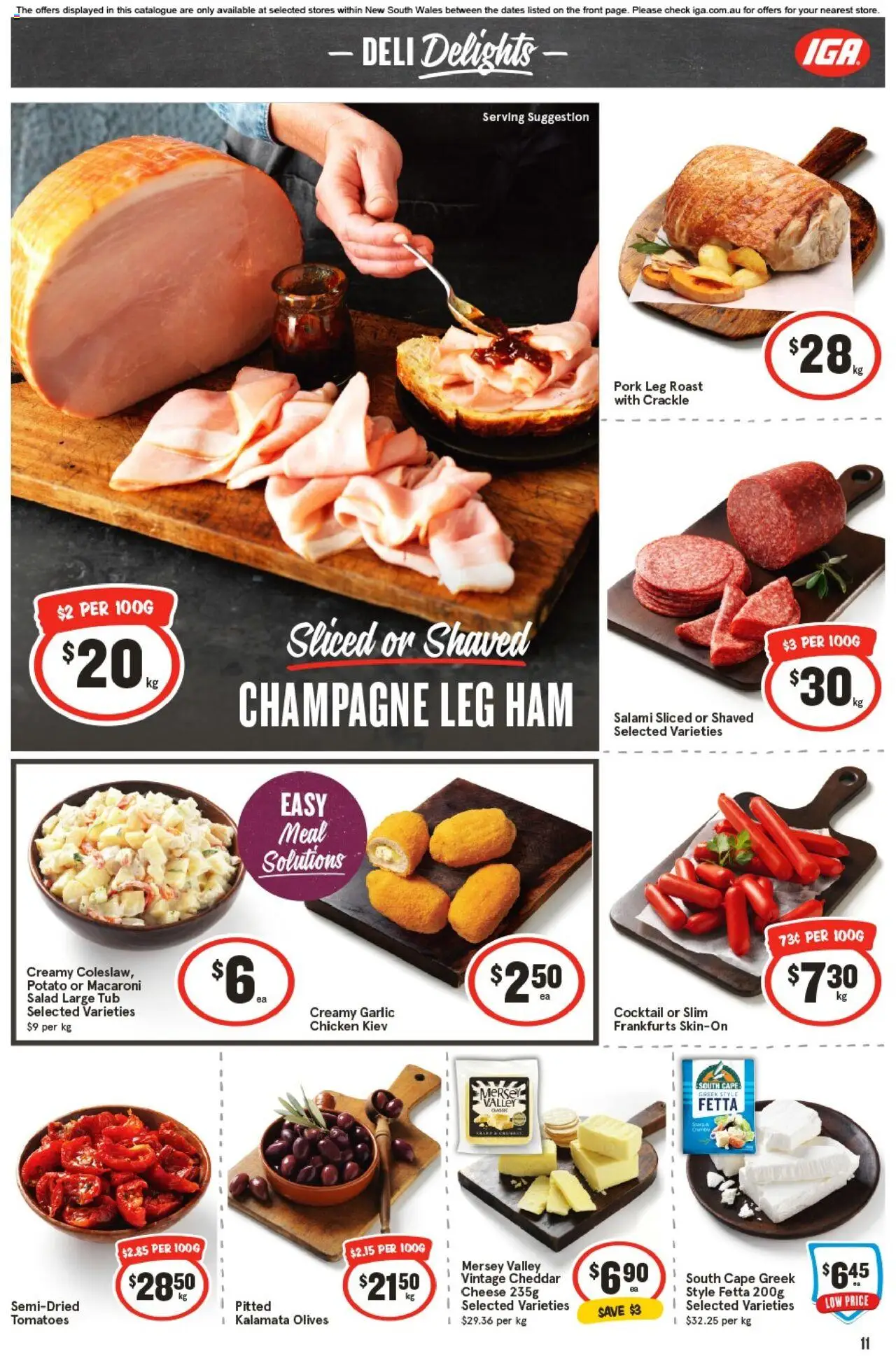 IGA catalogue - valid from 24.09.2025 | Page: 14 | Products: Chicken, Pork, Olives, Garlic