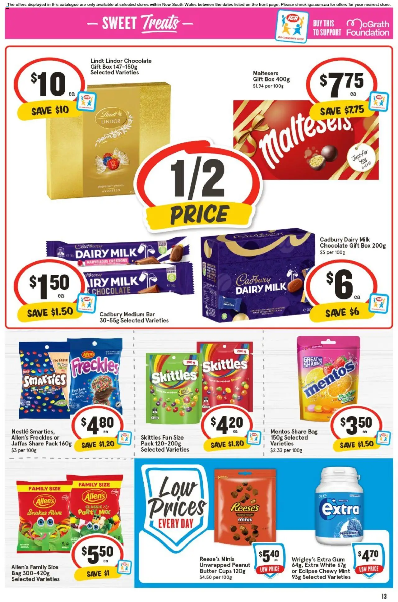 IGA catalogue - valid from 24.09.2025 | Page: 16 | Products: Box, Milk, Dairy, Chocolate