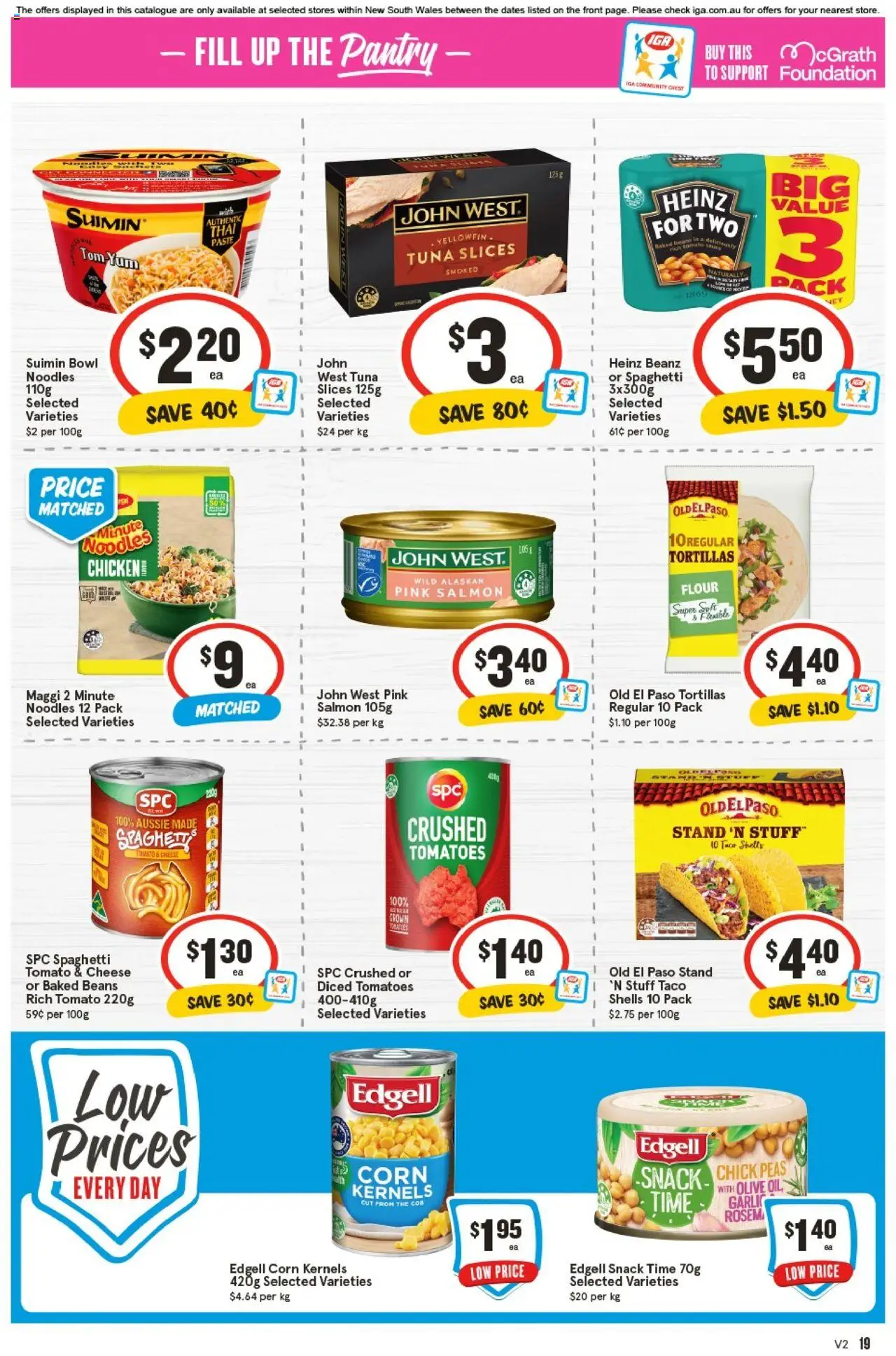 IGA catalogue - valid from 24.09.2025 | Page: 22 | Products: Chicken, Tomatoes, Sauce, Tortillas
