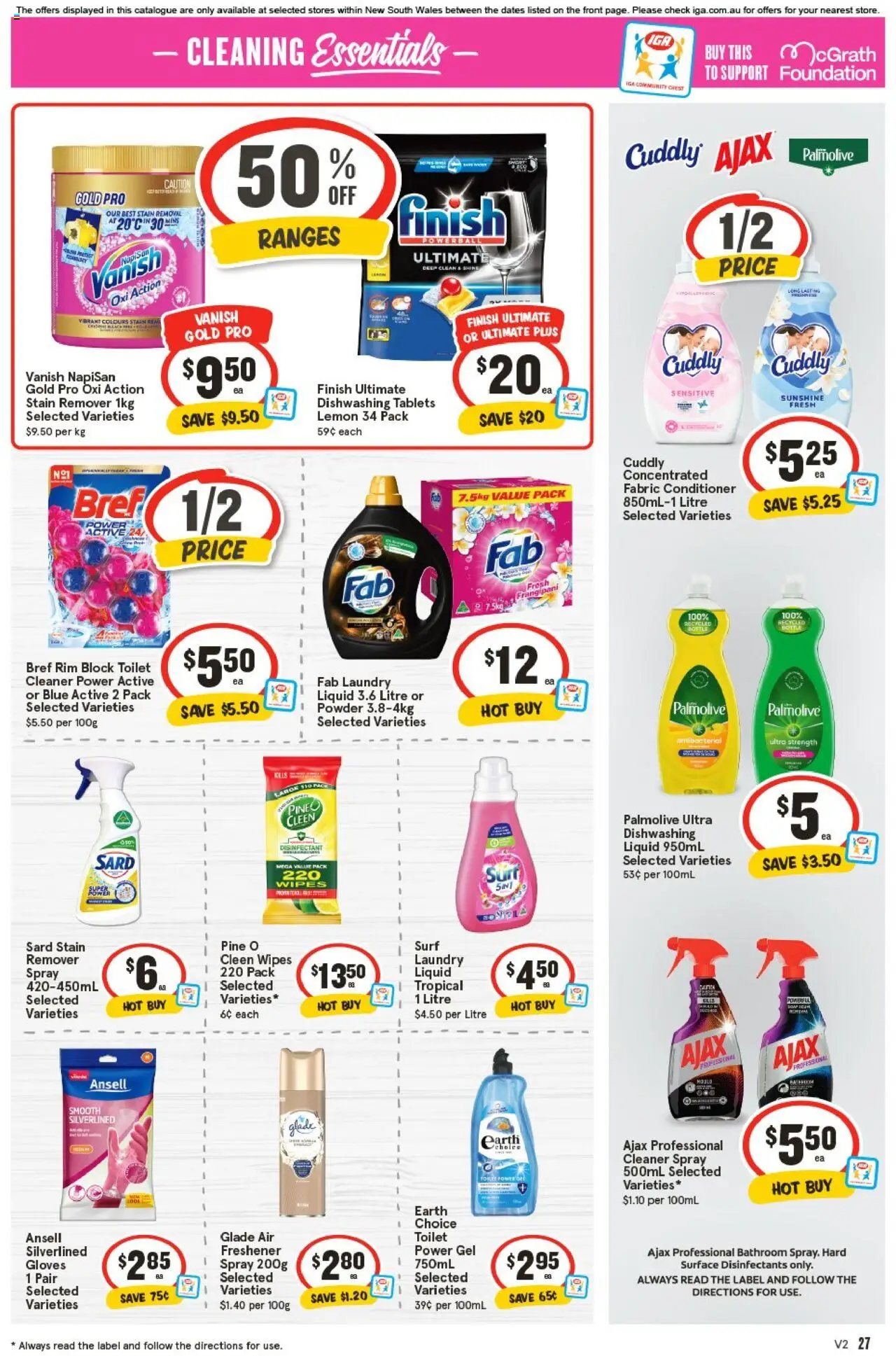 IGA catalogue - valid from 24.09.2025 | Page: 30 | Products: Powder, Foundation, Tablets, Bathroom