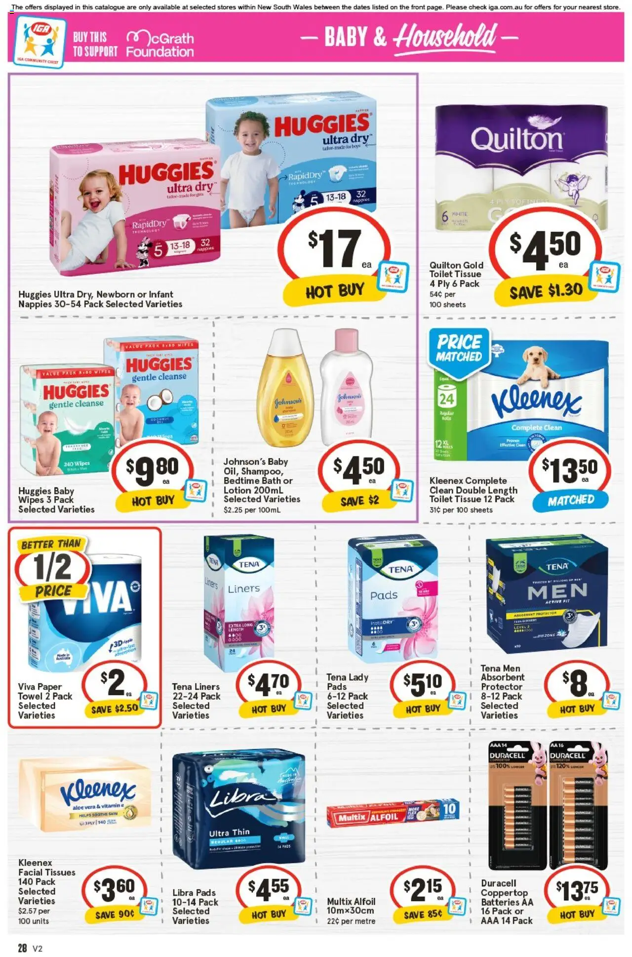 IGA catalogue - valid from 24.09.2025 | Page: 31 | Products: Household, Lotion, Nappies, Tissues
