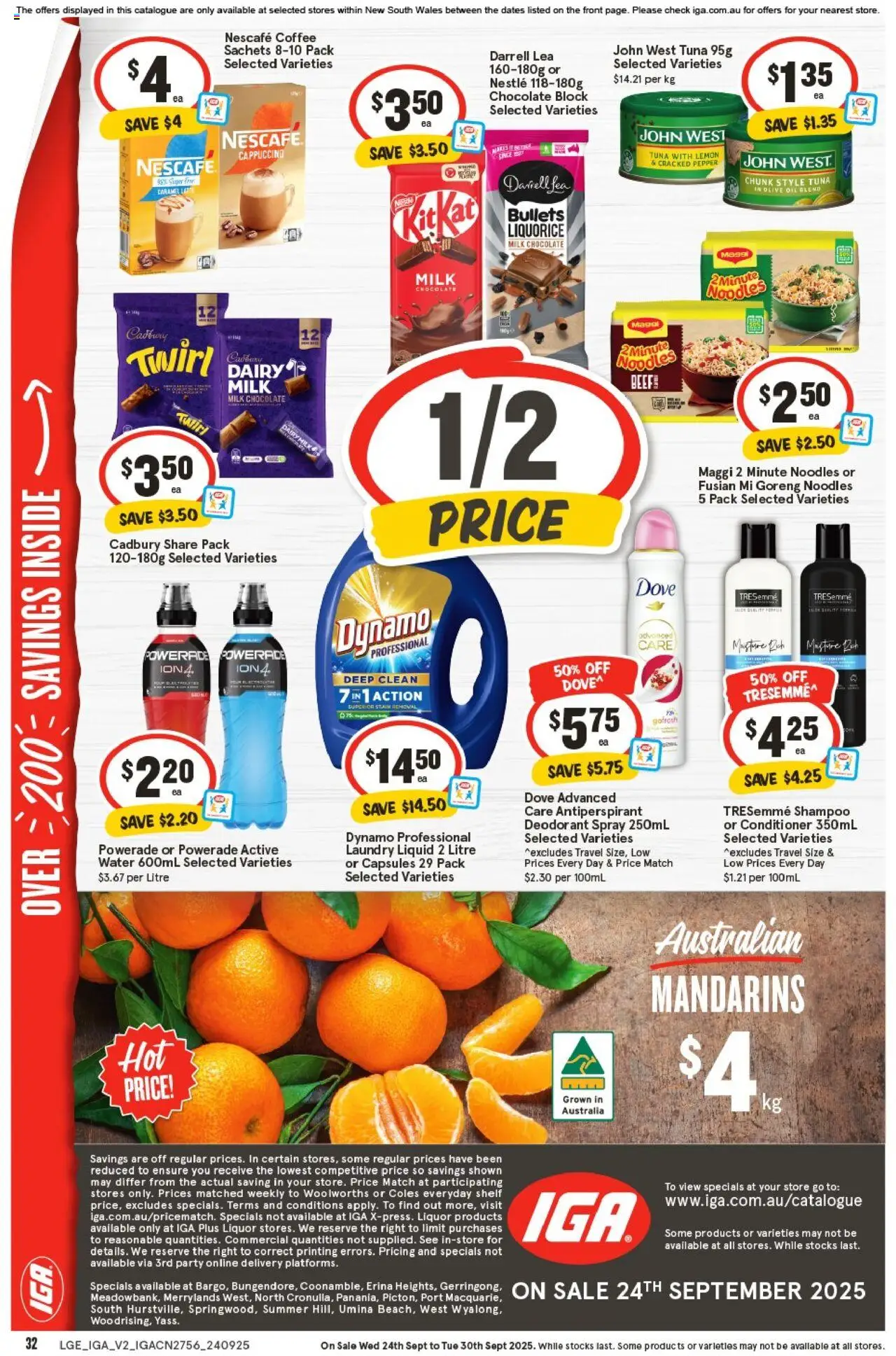 IGA catalogue - valid from 24.09.2025 | Page: 35 | Products: Oil, Coffee, Water, Tuna