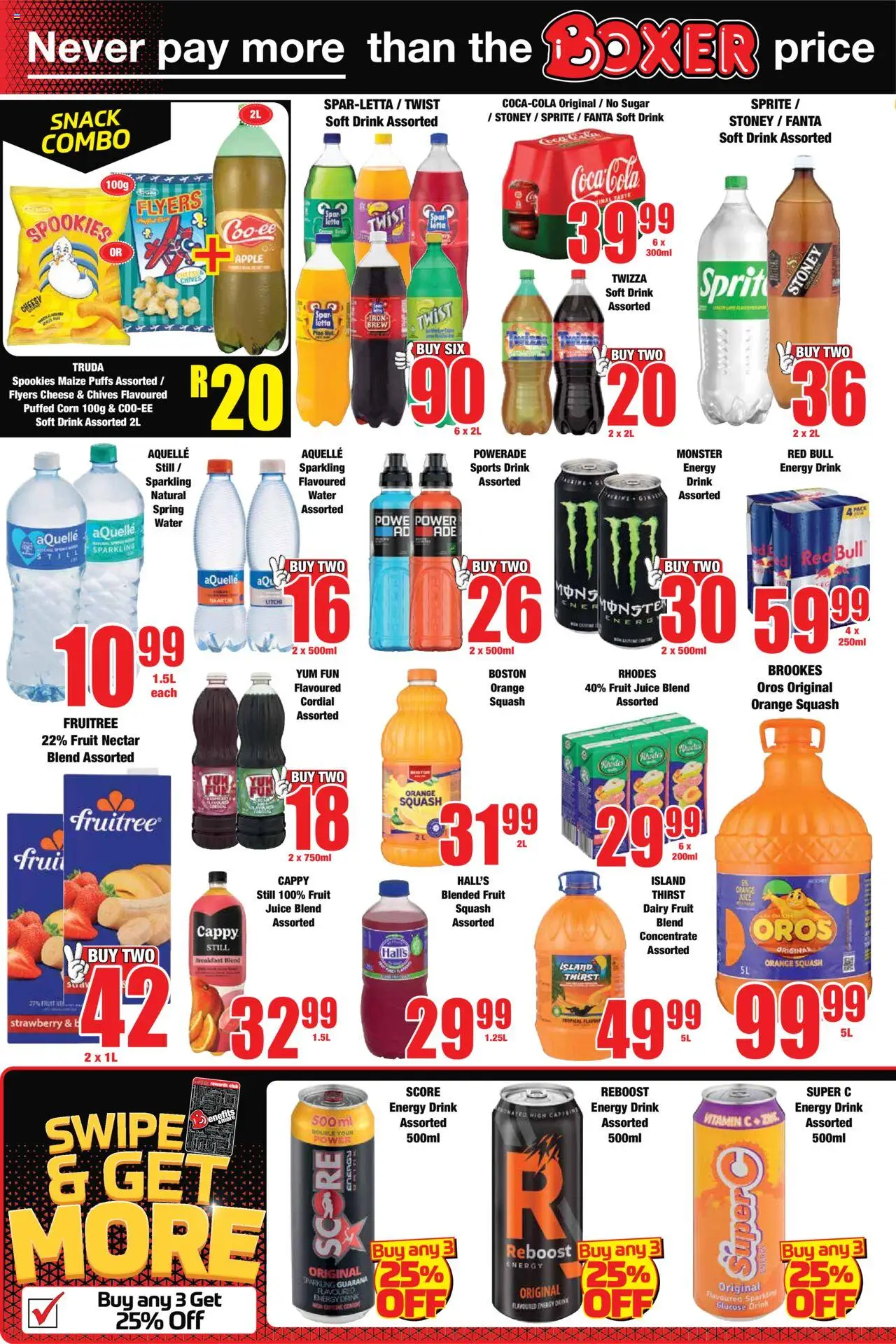 New Boxer catalogue – valid from 22.09.2025 | Page: 6 | Products: Squash, Cheese, Juice, Stoney