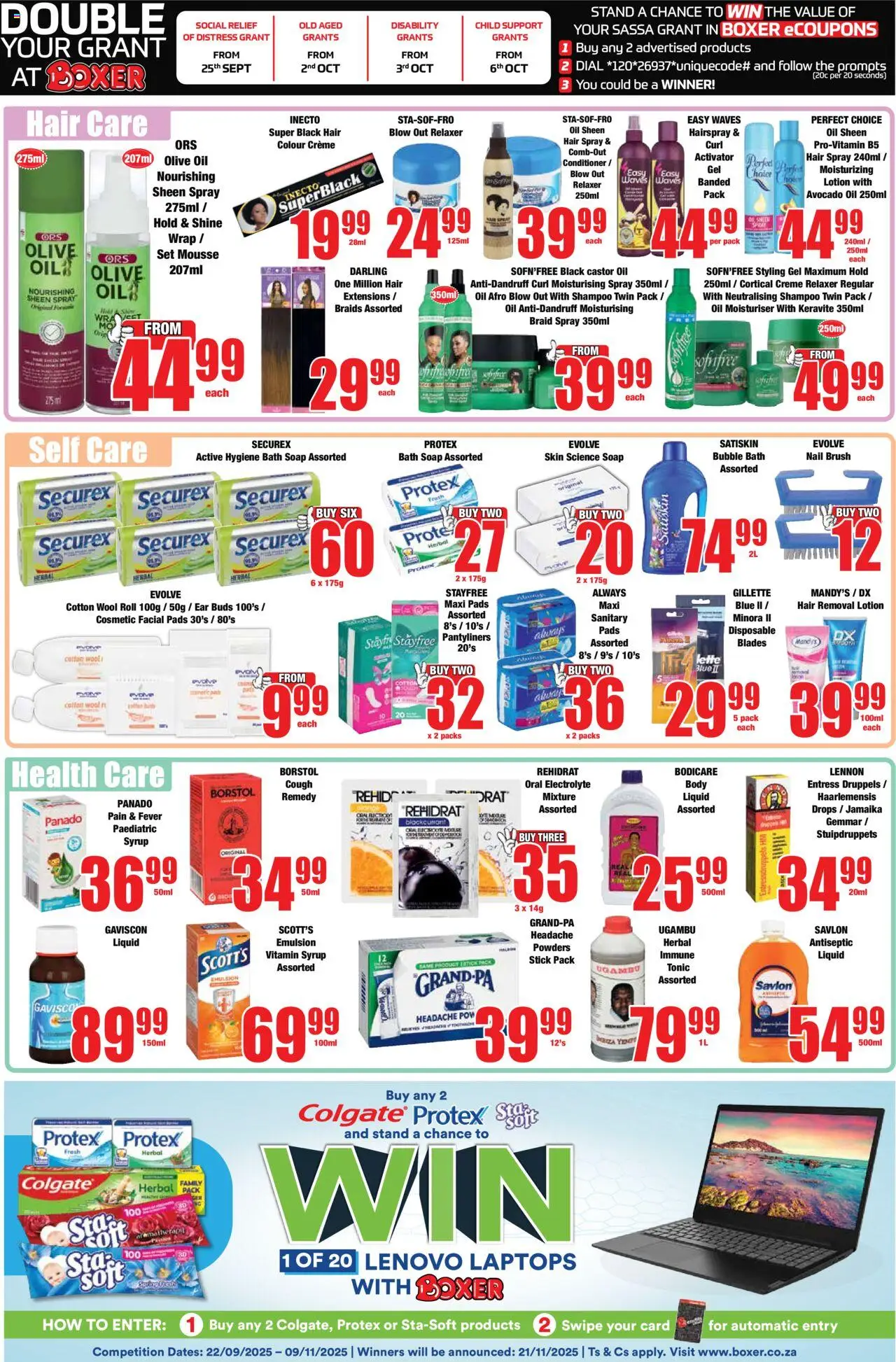 New Boxer catalogue – valid from 22.09.2025 | Page: 11 | Products: Bath, Tonic, Oil, Soap