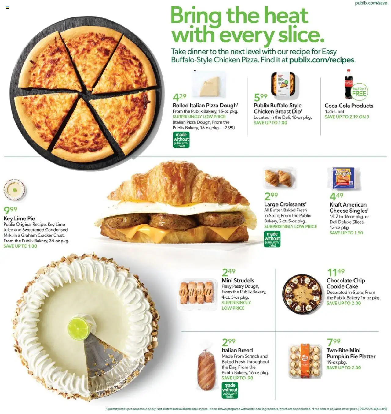 Publix Weekly Ad - valid from 24.09.2025 | Page: 9 | Products: Juice, Pumpkin Pie, Lime, Pumpkin