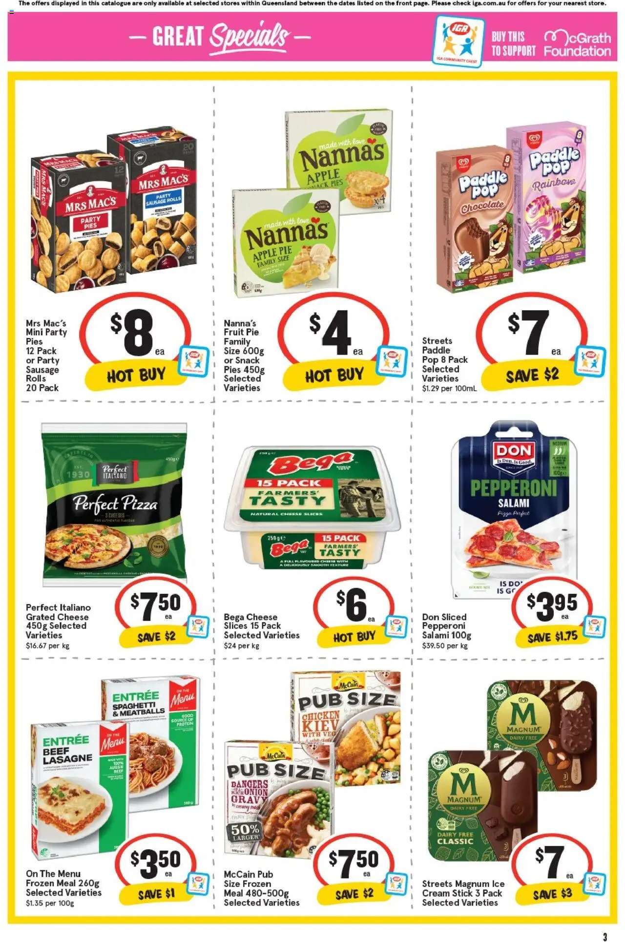 IGA catalogue - valid from 24.09.2025 | Page: 6 | Products: Chocolate, Chicken, Pies, Foundation