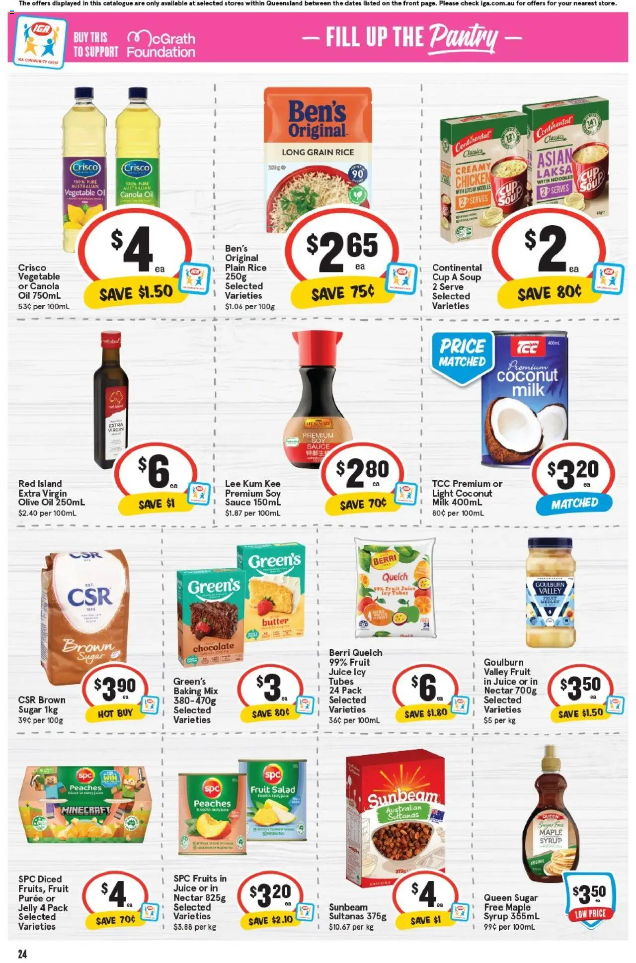 IGA catalogue - valid from 24.09.2025 | Page: 27 | Products: Oil, Noodles, Sugar, Foundation