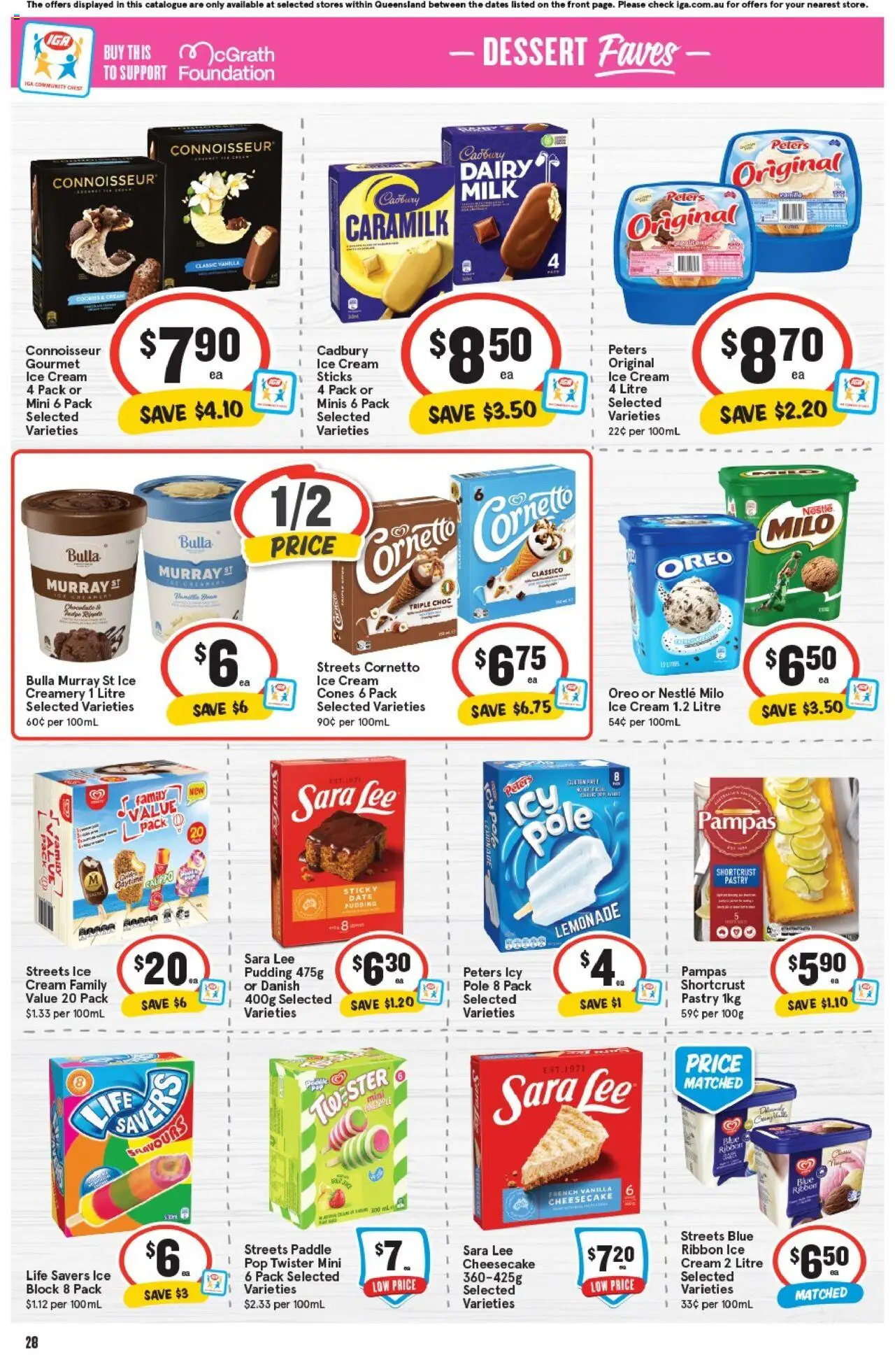 IGA catalogue - valid from 24.09.2025 | Page: 31 | Products: Milk, Pastry, Date, Foundation