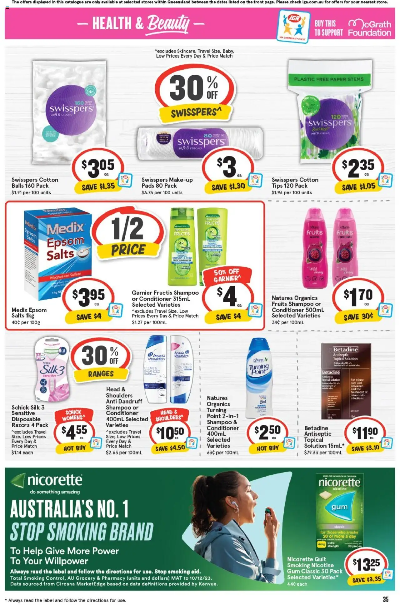 IGA catalogue - valid from 24.09.2025 | Page: 38 | Products: Shampoo, Makeup, Razors, Treatment